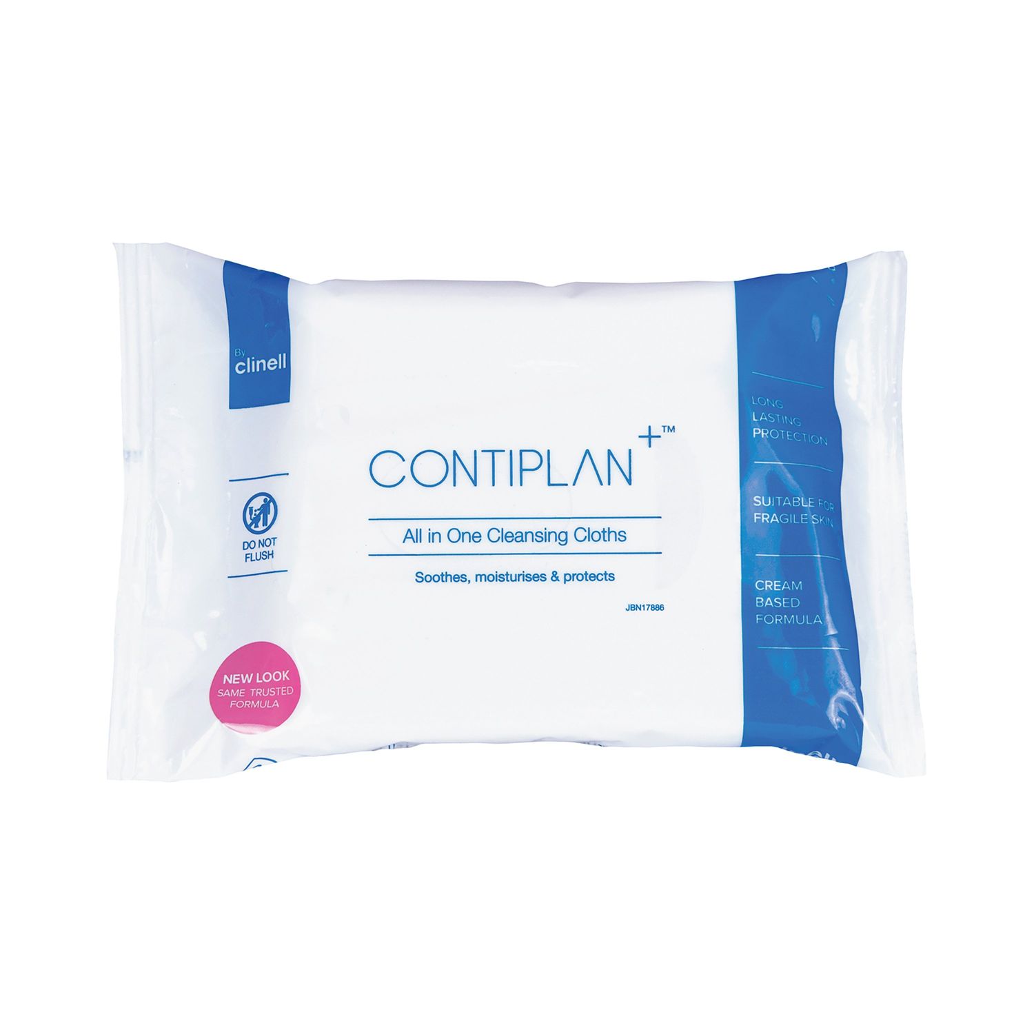 Clinell Contiplan 3-in-1 Continence Care Cloths (Pack of 8) - CON8
