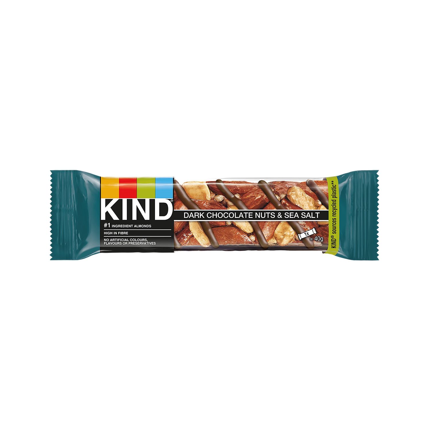 Kind Dark Chocolate Nuts and Sea Salt 40g (Pack of 12) - 124805