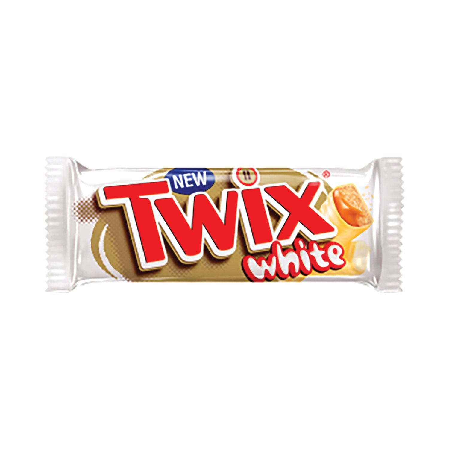 Mars Twix Caramel + White Chocolate Fingers Bar 46g (Pack of 20) - 124804