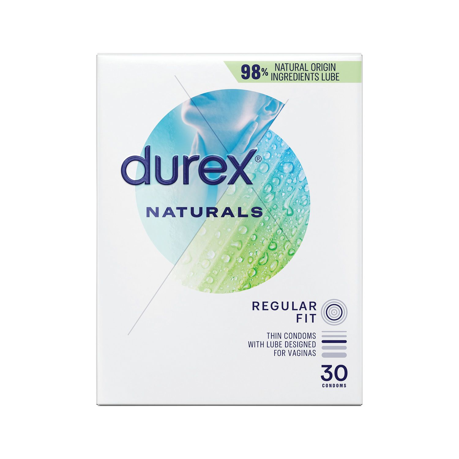 Durex Naturals Thin Condoms (Pack of 30) - 3203212