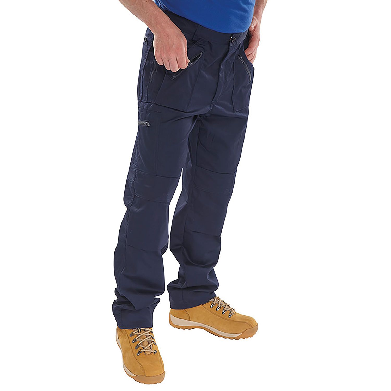 Beeswift Click Action Work Trousers Navy Blue 38T - AWTN38T
