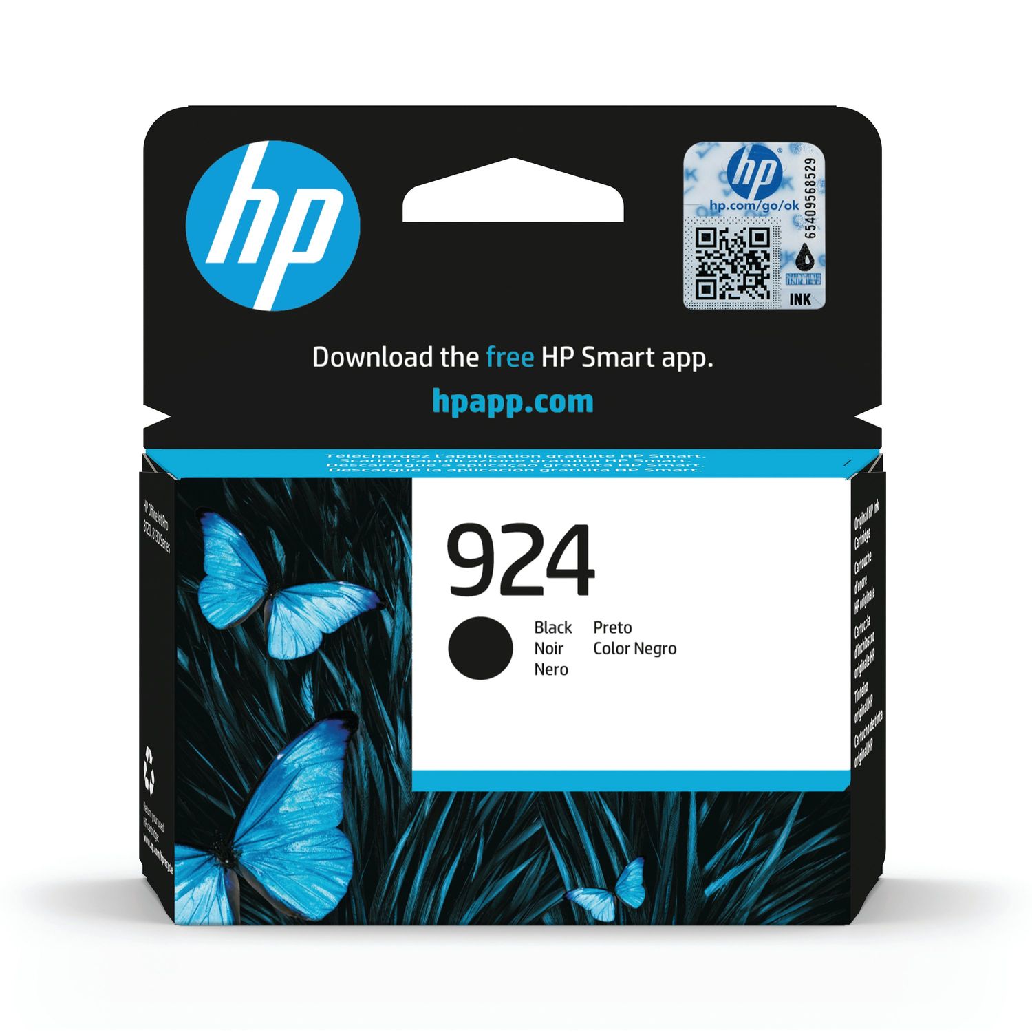 HP HP 924 Original Ink Cartridge Black - 4K0U6NE