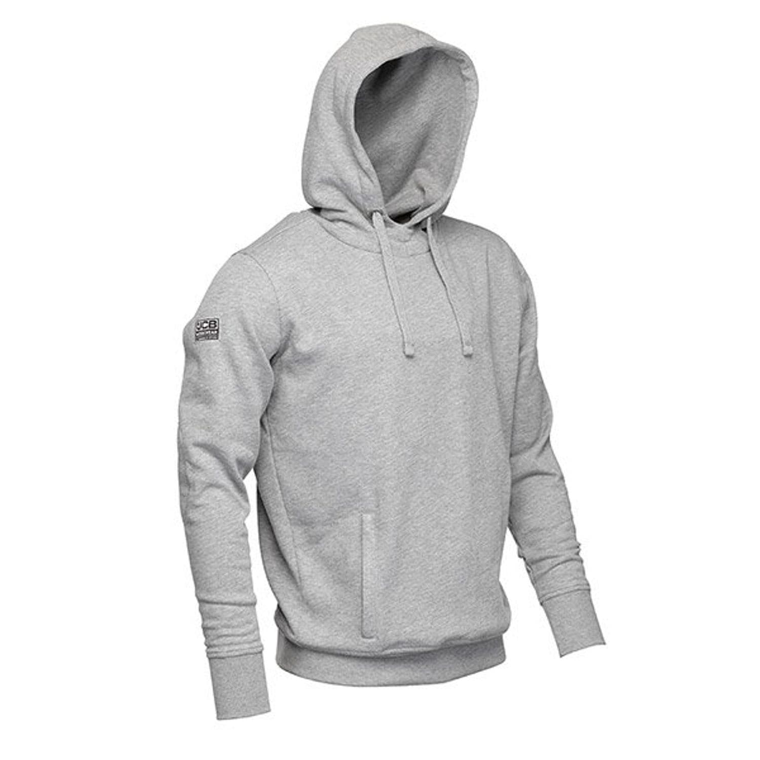Beeswift JCB Essential Hoodie Marl Grey L - D+AH-L