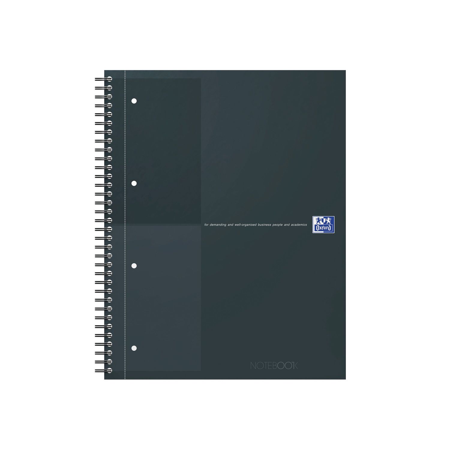 Oxford Hardback Wirebound Notebook 160 Pages Special Edition A4+ Black (Pack of