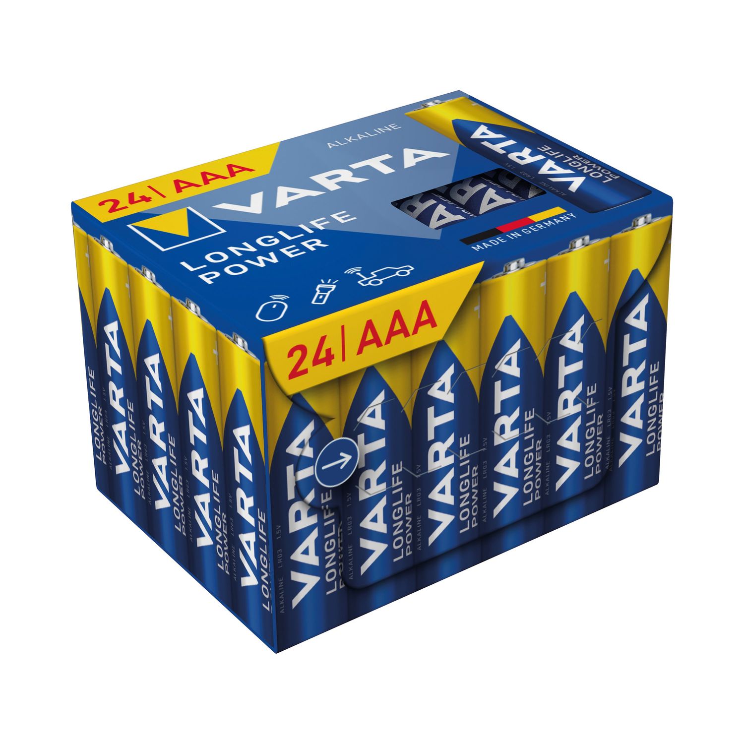 Varta Loglife Power AAA Alkaline Battery 1.5V (Pack of 24) - 4903121134