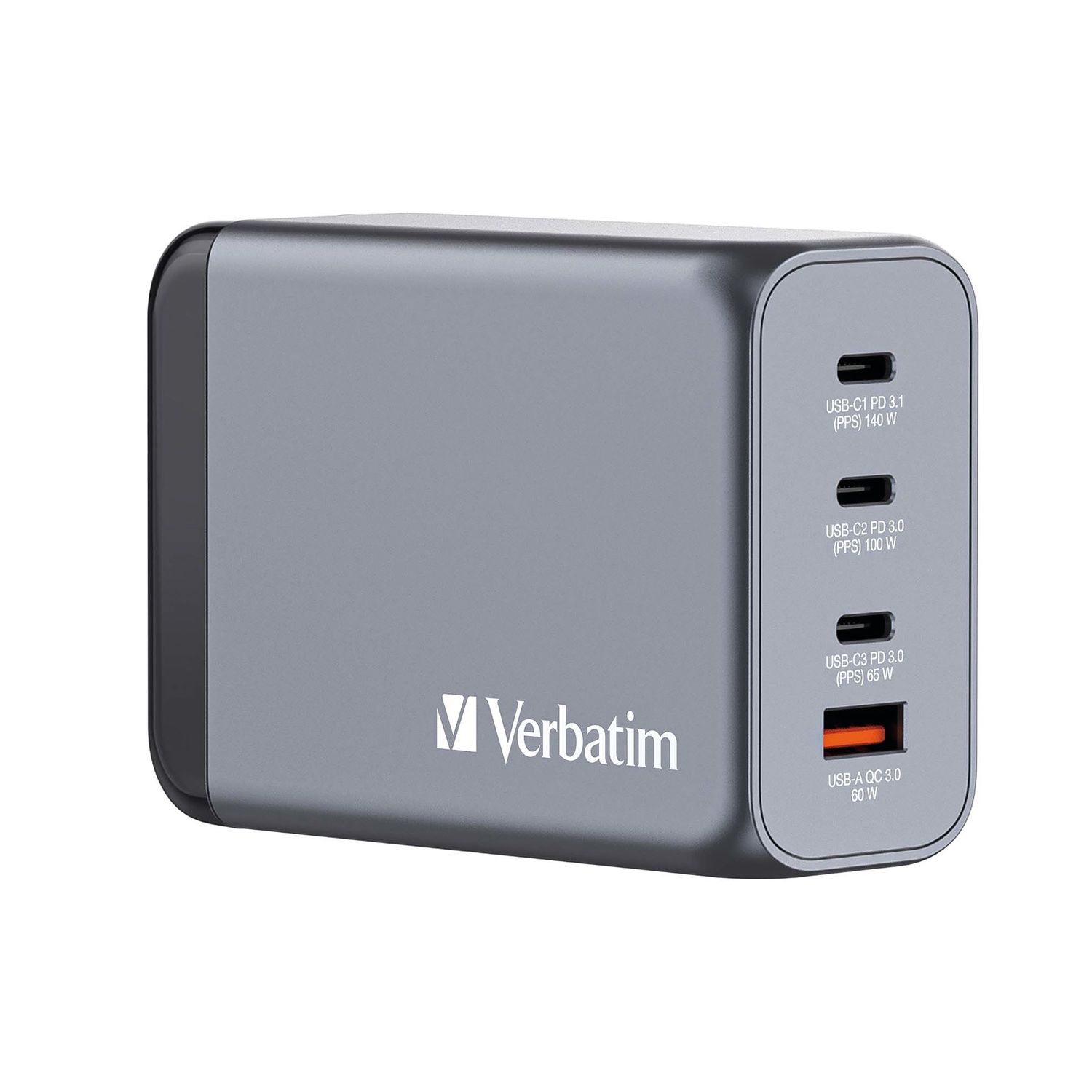 Verbatim GNC-240 GaN 240W 4 Port Charger - 32205