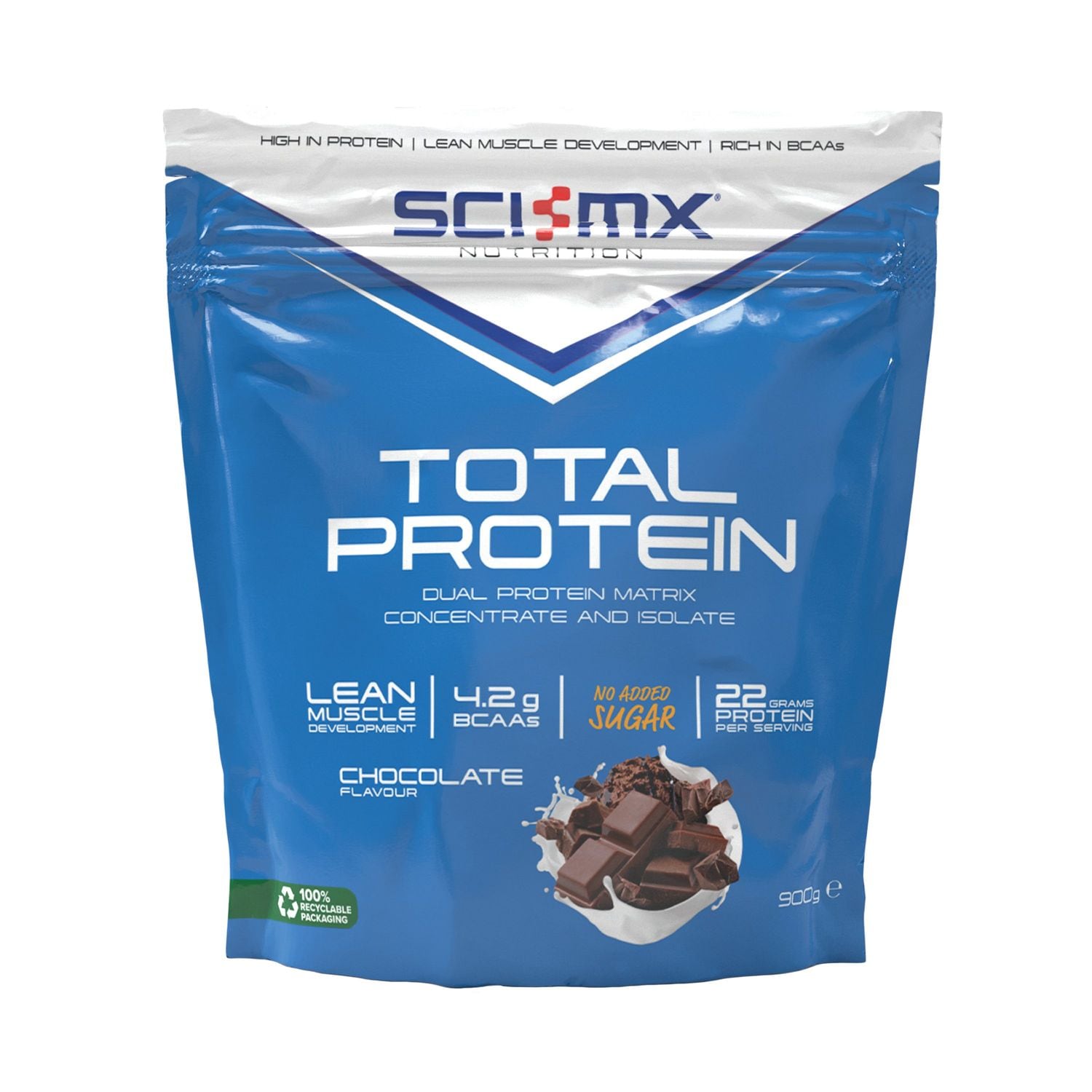 Sci-Mx Total Protein Chocolate 900g - P3094