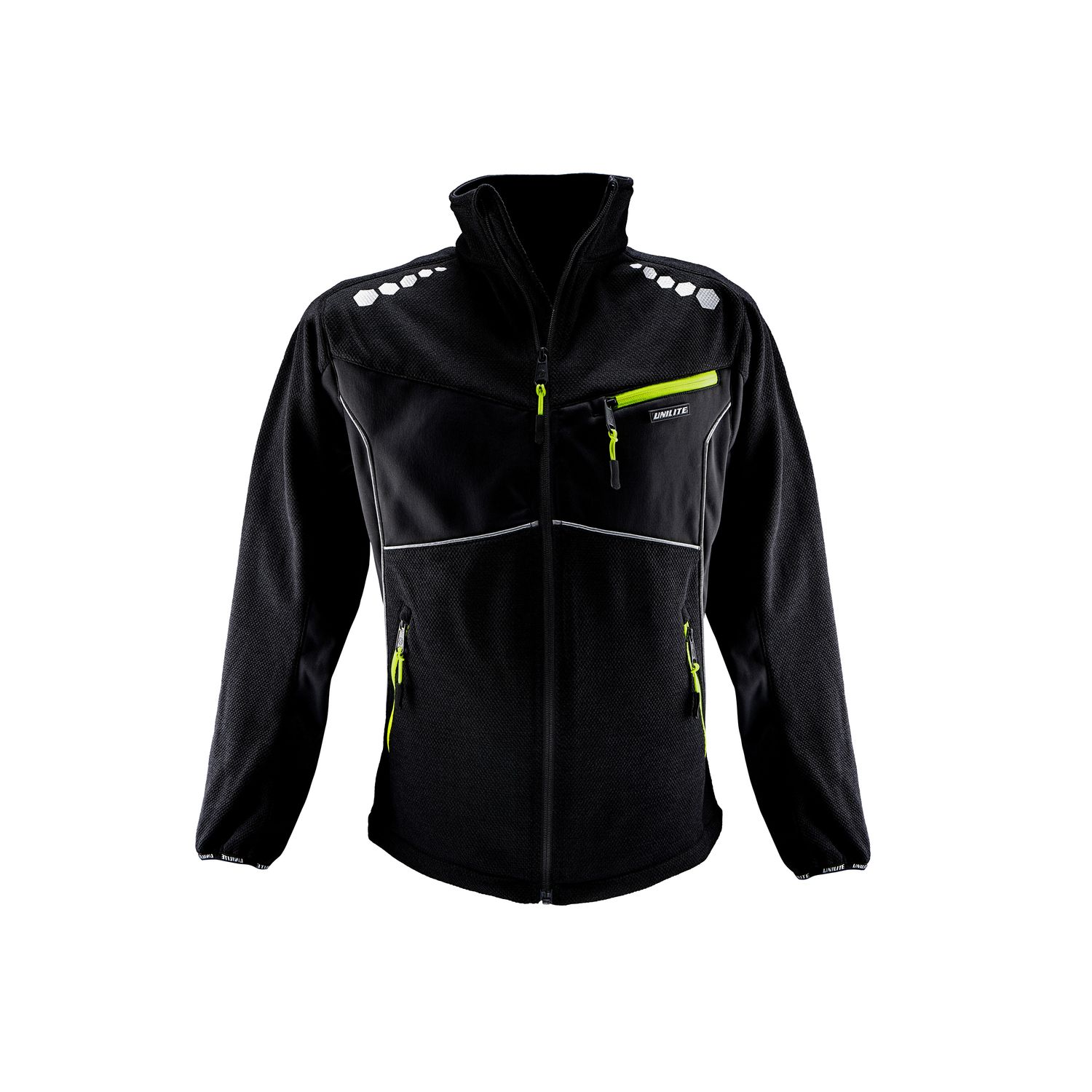 Unilite Warm Black Fleece Lined Jumper with YKK Zippers and Windbreaker Size Ext