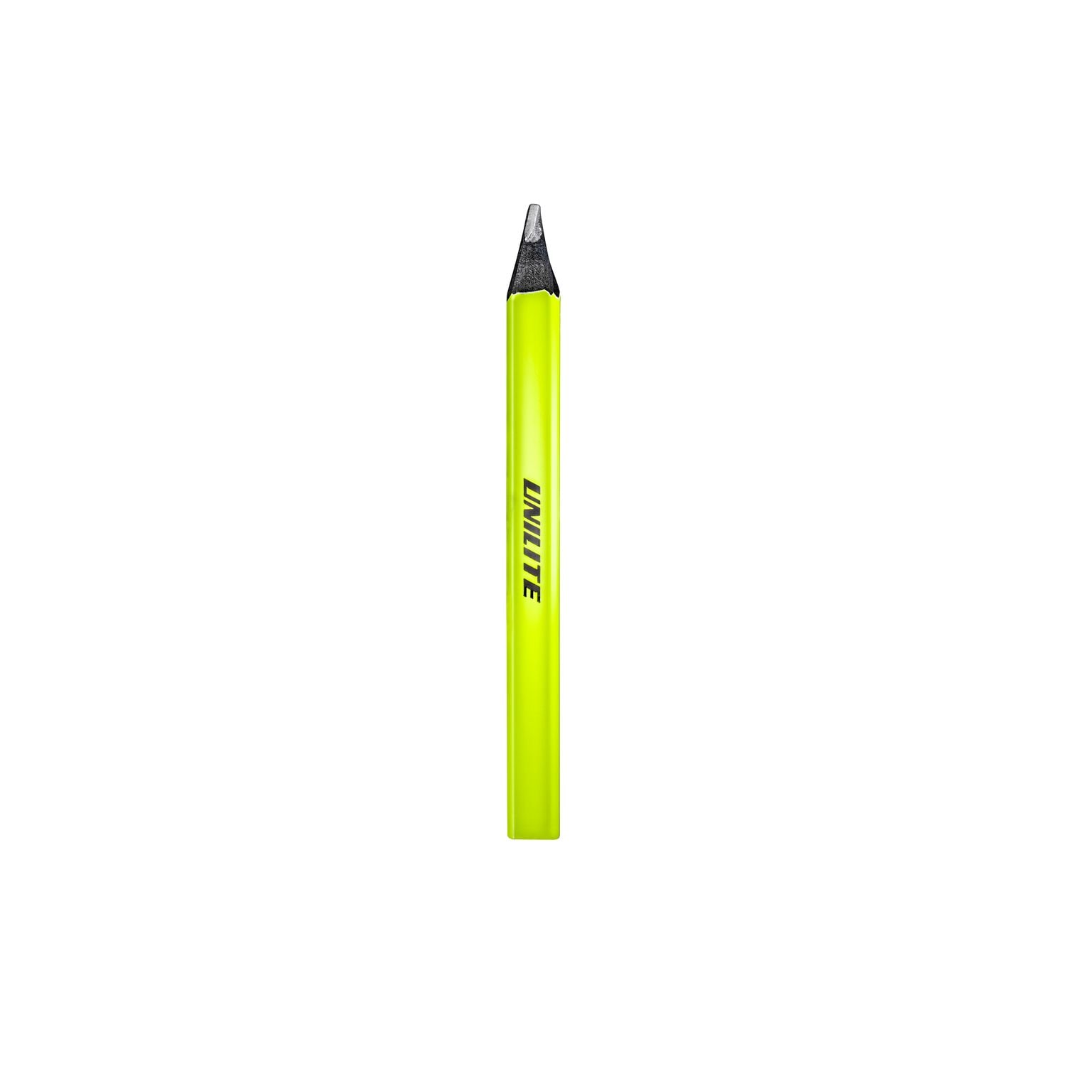 Unilite Neon Yellow Carpenters Pencils Pack of 10