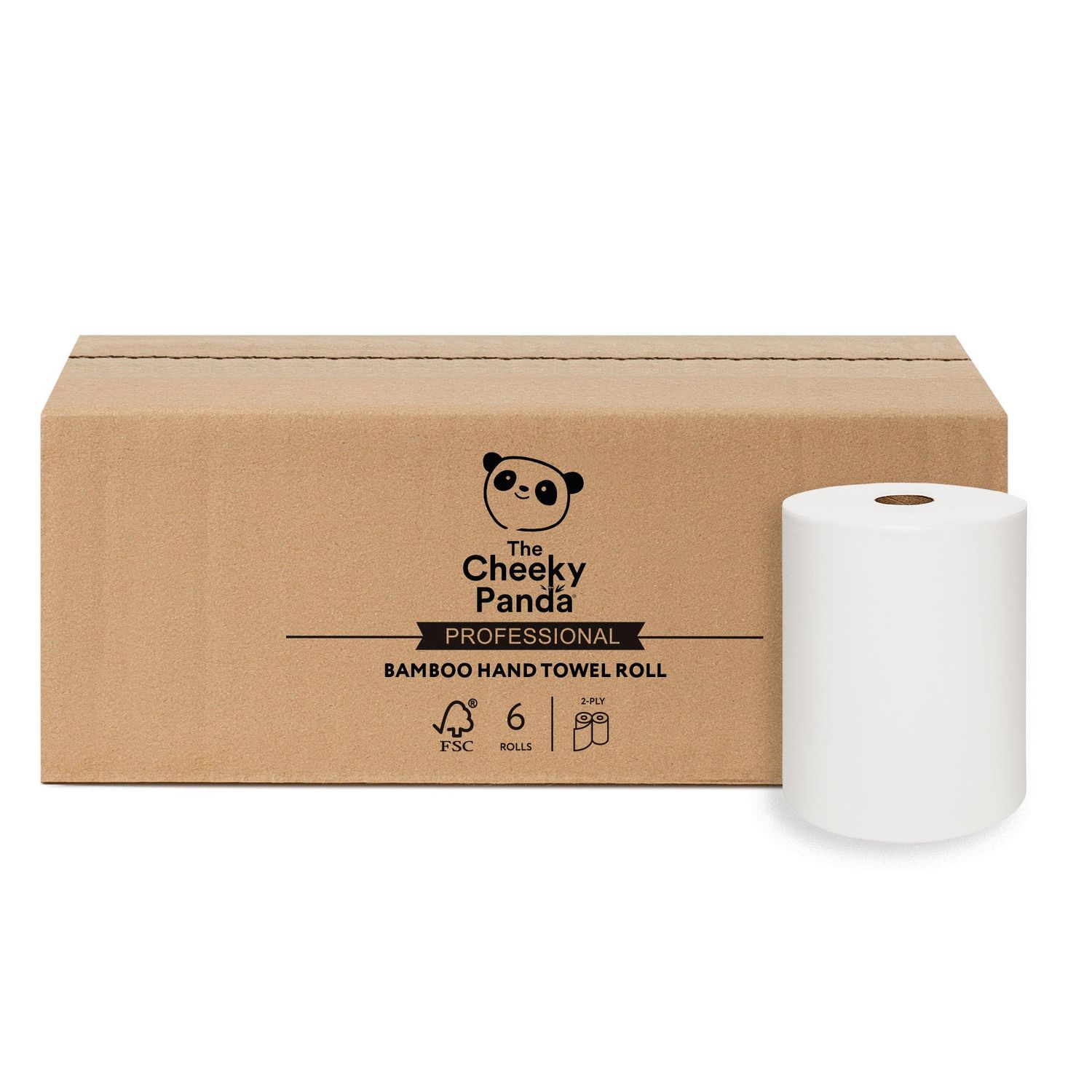 The Cheeky Panda Cheeky Panda Sustainable Hard Wound Roll Bamboo Hand Towel 2ply