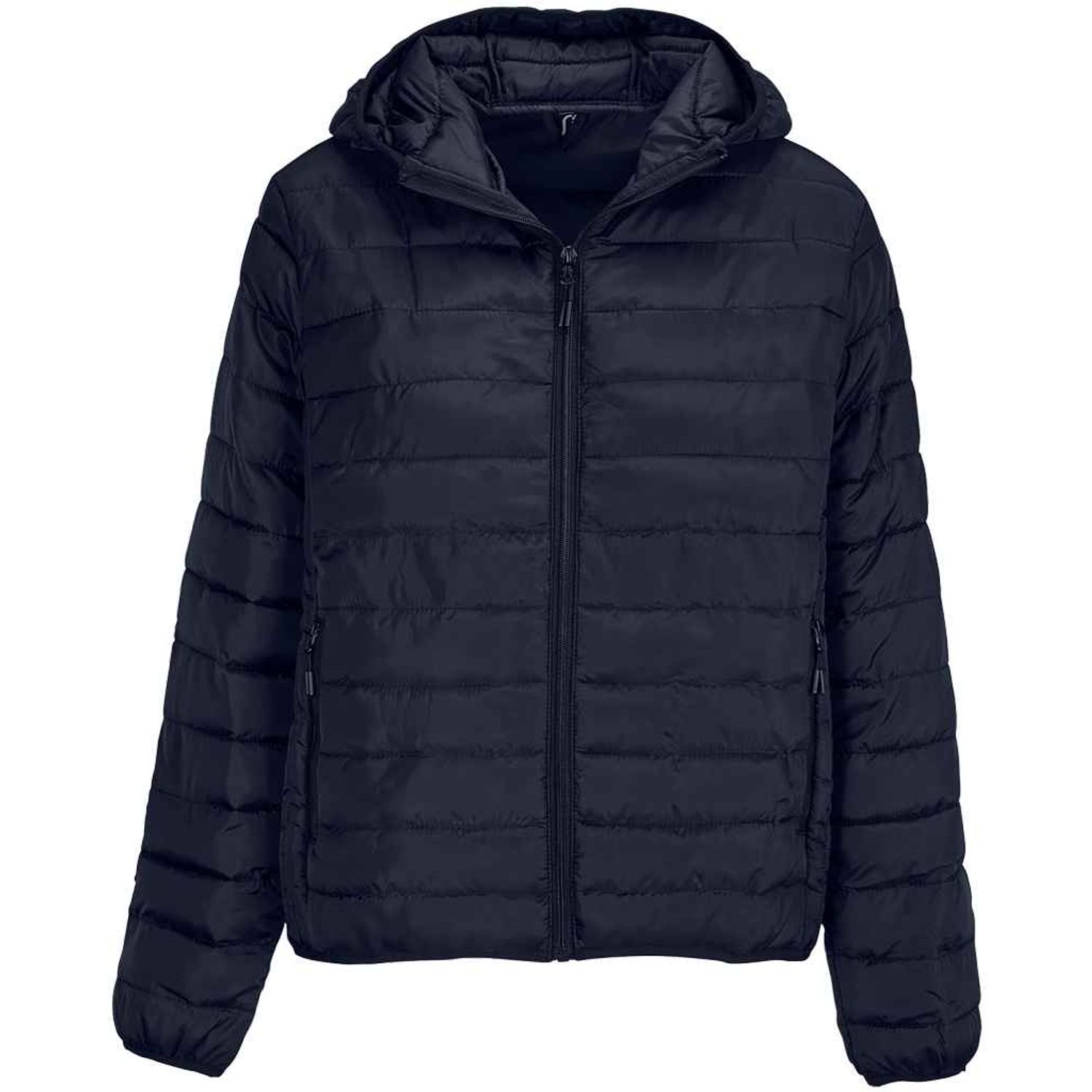 SOL'S Stream Hooded French Navy Jackets for Women - Size Medium
