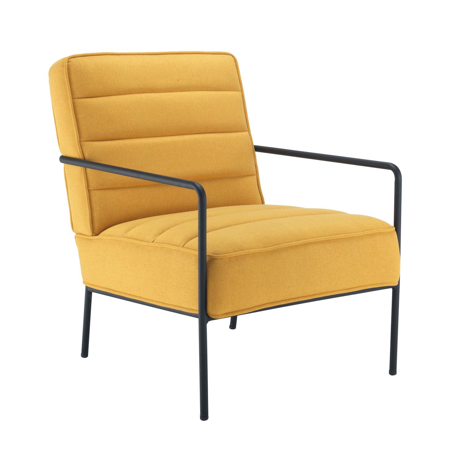 ASTIN Jemini Atlas Reception Wire Frame Armchair 620x880x830mm Mustard - KF70019