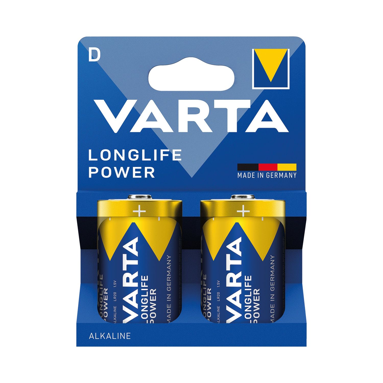 Varta Longlife Power D Alkaline Battery 1.5V (Pack of 2) - 4920121422