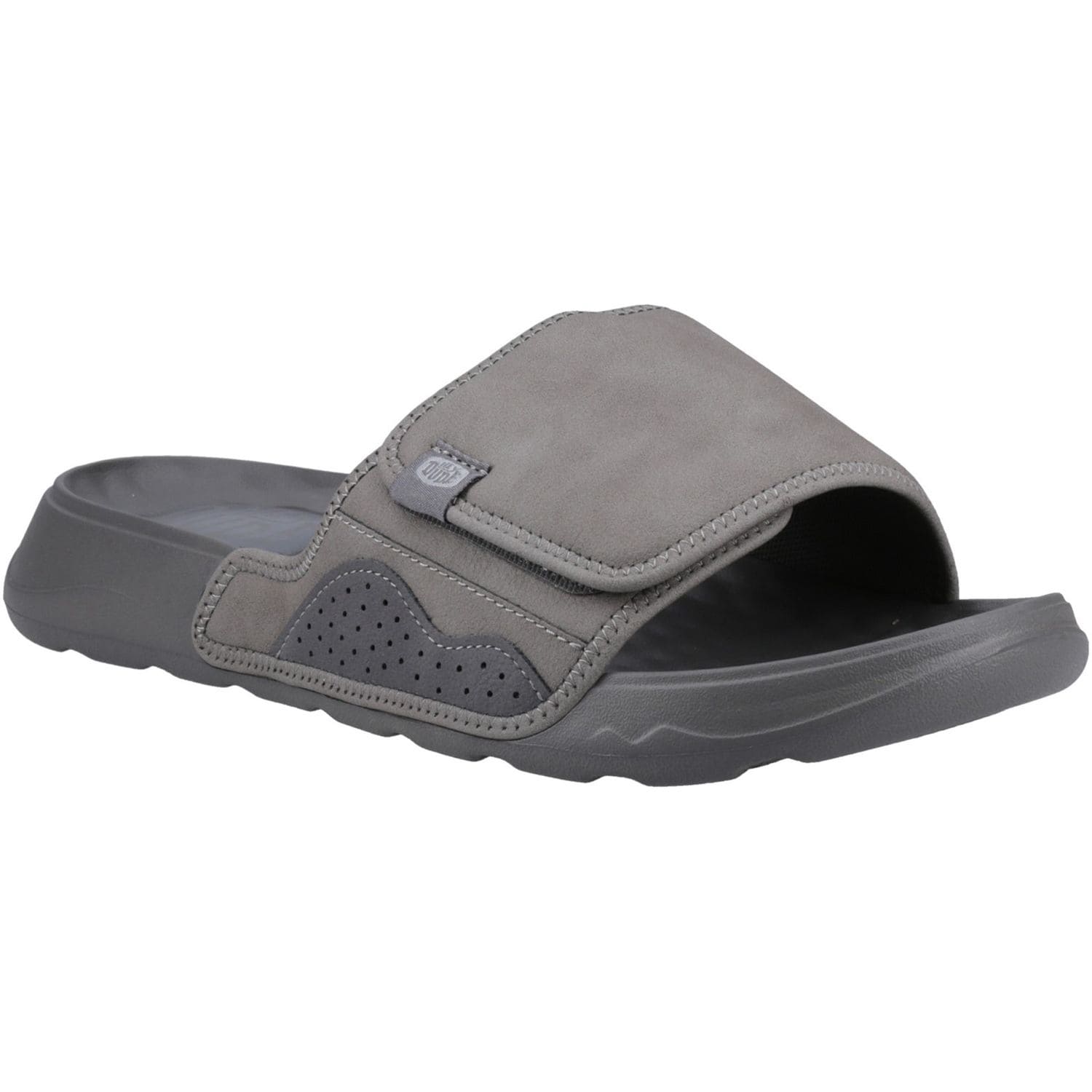 HEYDUDE Shore Slide Classic Sandal Granite Grey Size 7 Male