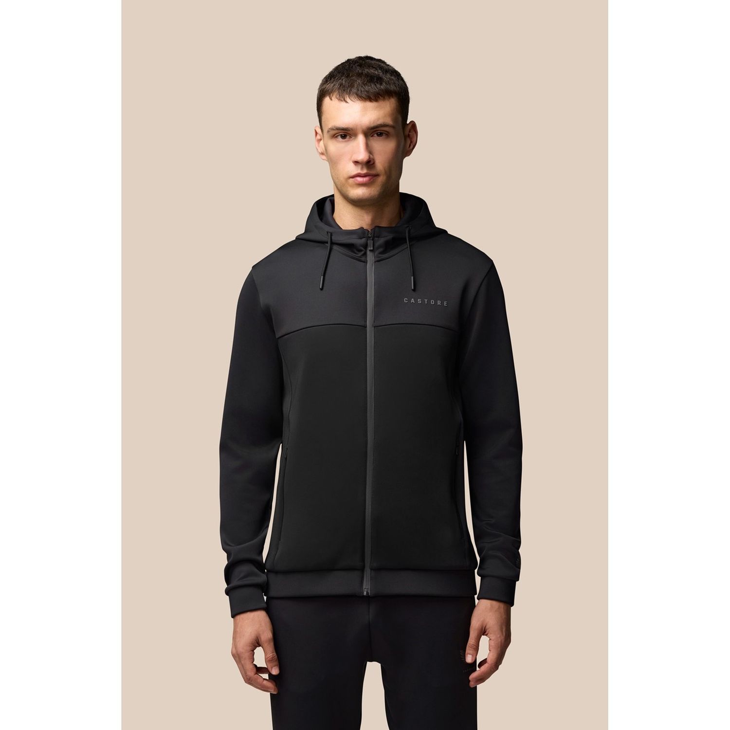 Castore Scuba Full Zip Through Hoody Black Size Small Male