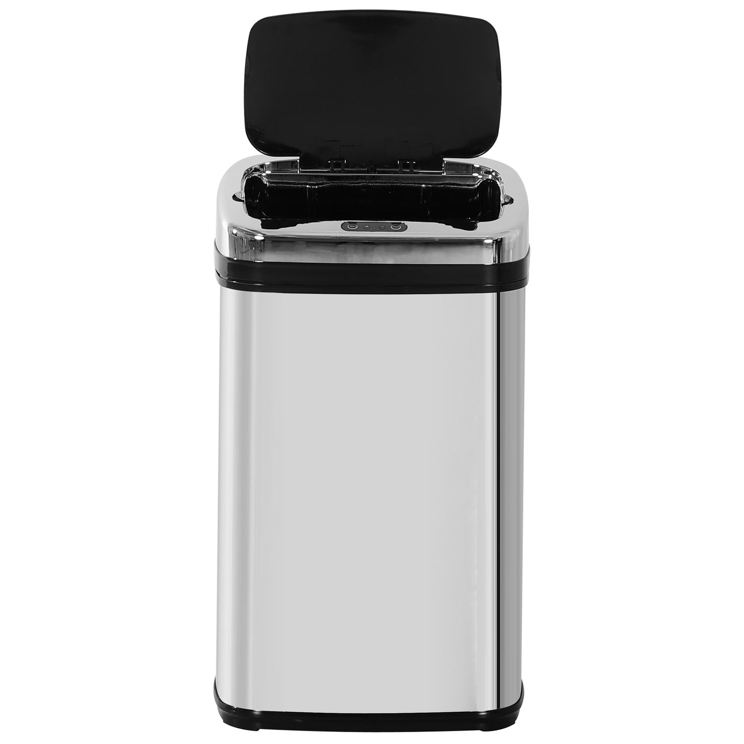 HOMCOM 30 Litre Automatic Kitchen Bin with Lid and Infrared Motion Sensor Silver