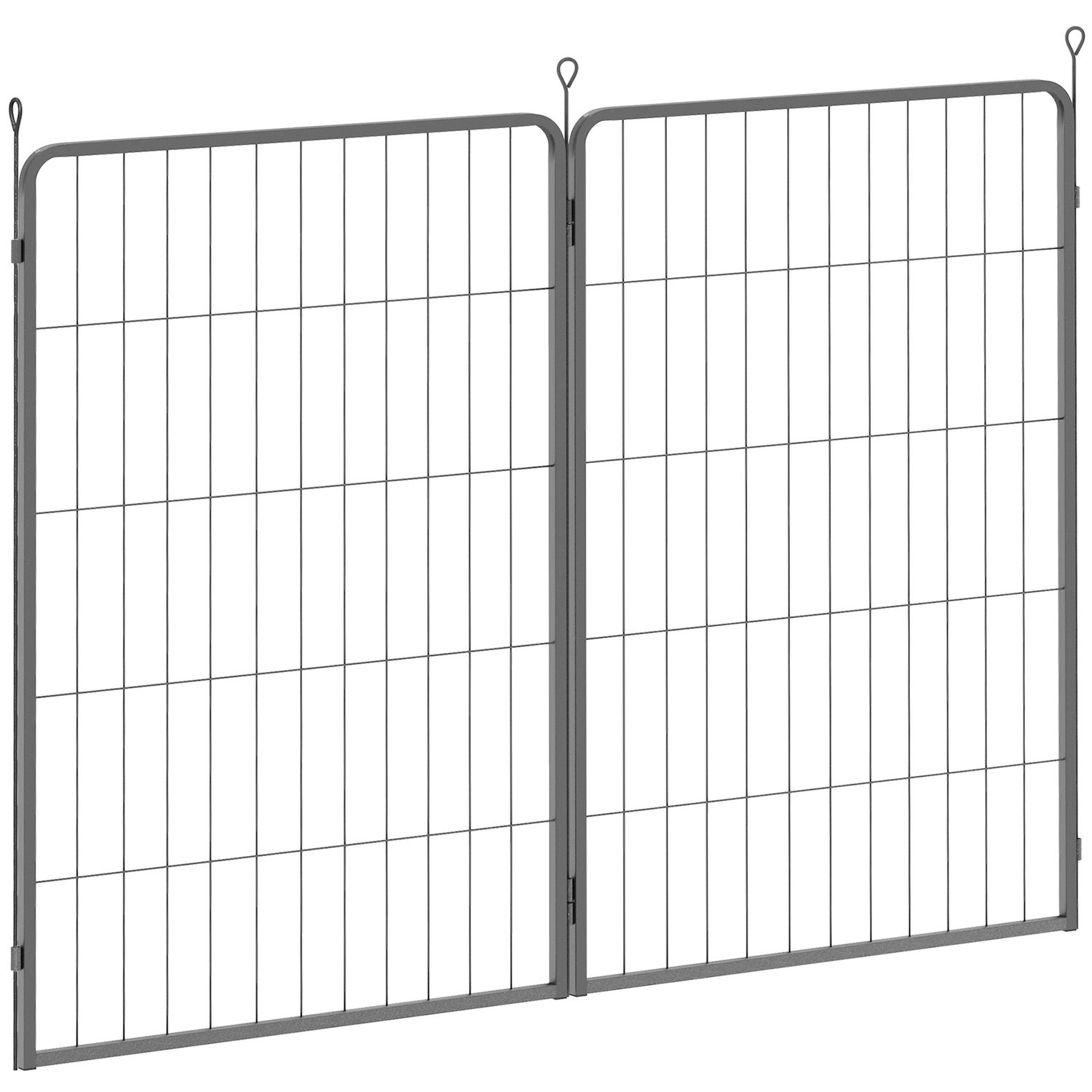 PawHut 2 Piece Expansion Pack Dog Pen for 100cm High Animal Pen - D06-253V02BK