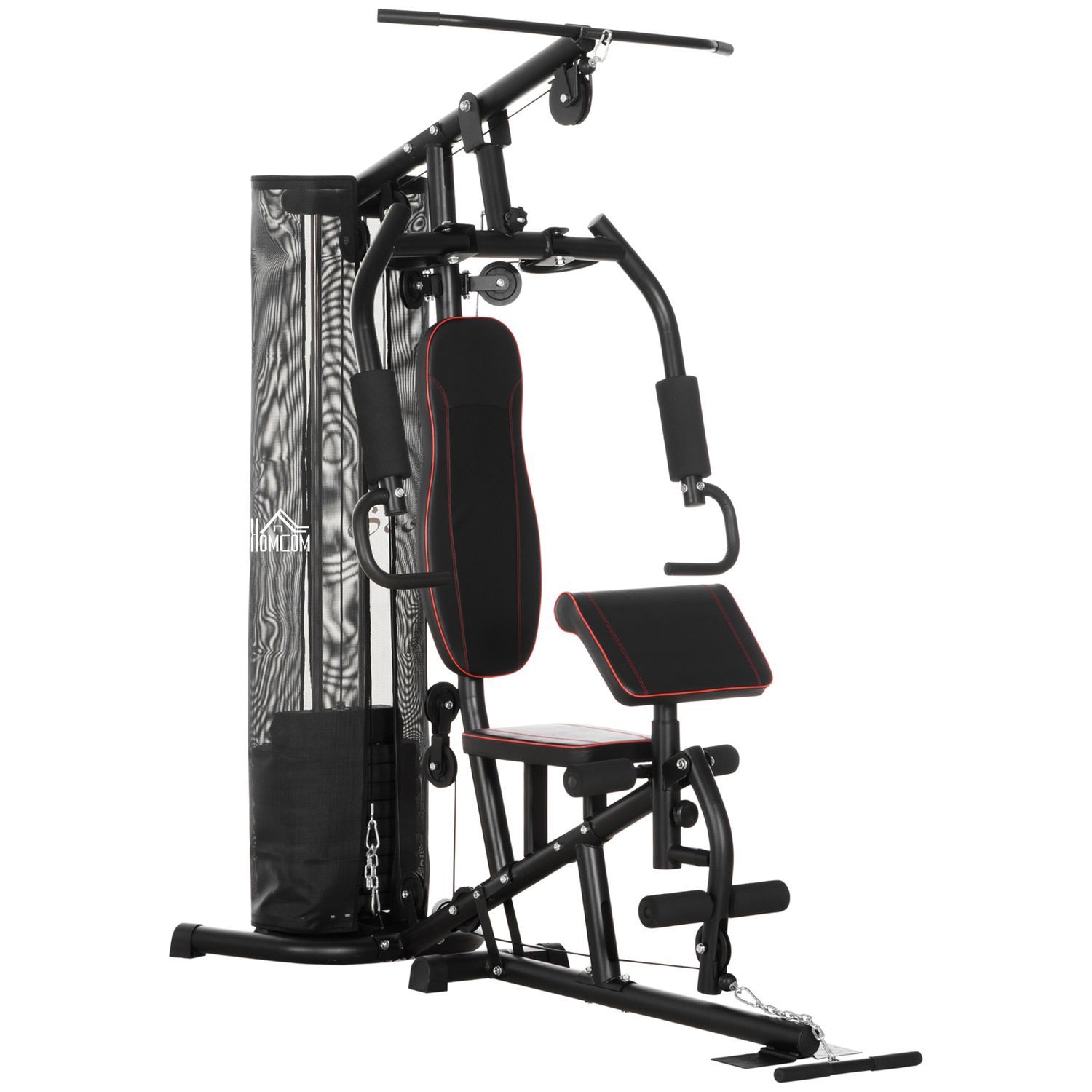HOMCOM Multi Gym Fitness Equipment Exercise Machine with 45Kg Weight Stack - A91