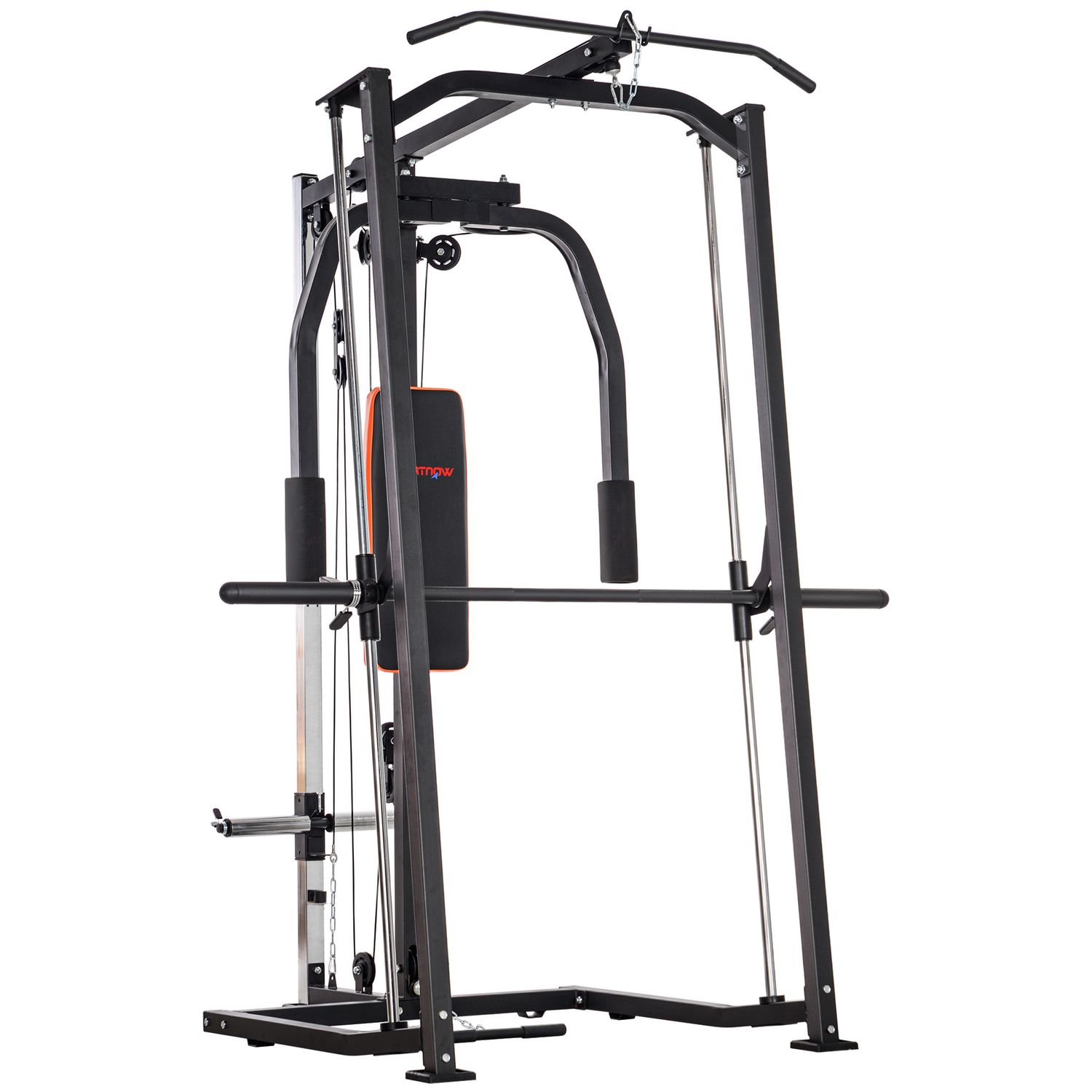 SPORTNOW Multi-Gym Smith Machine Power Cage for Home Gym Weight Lifting - A91-32