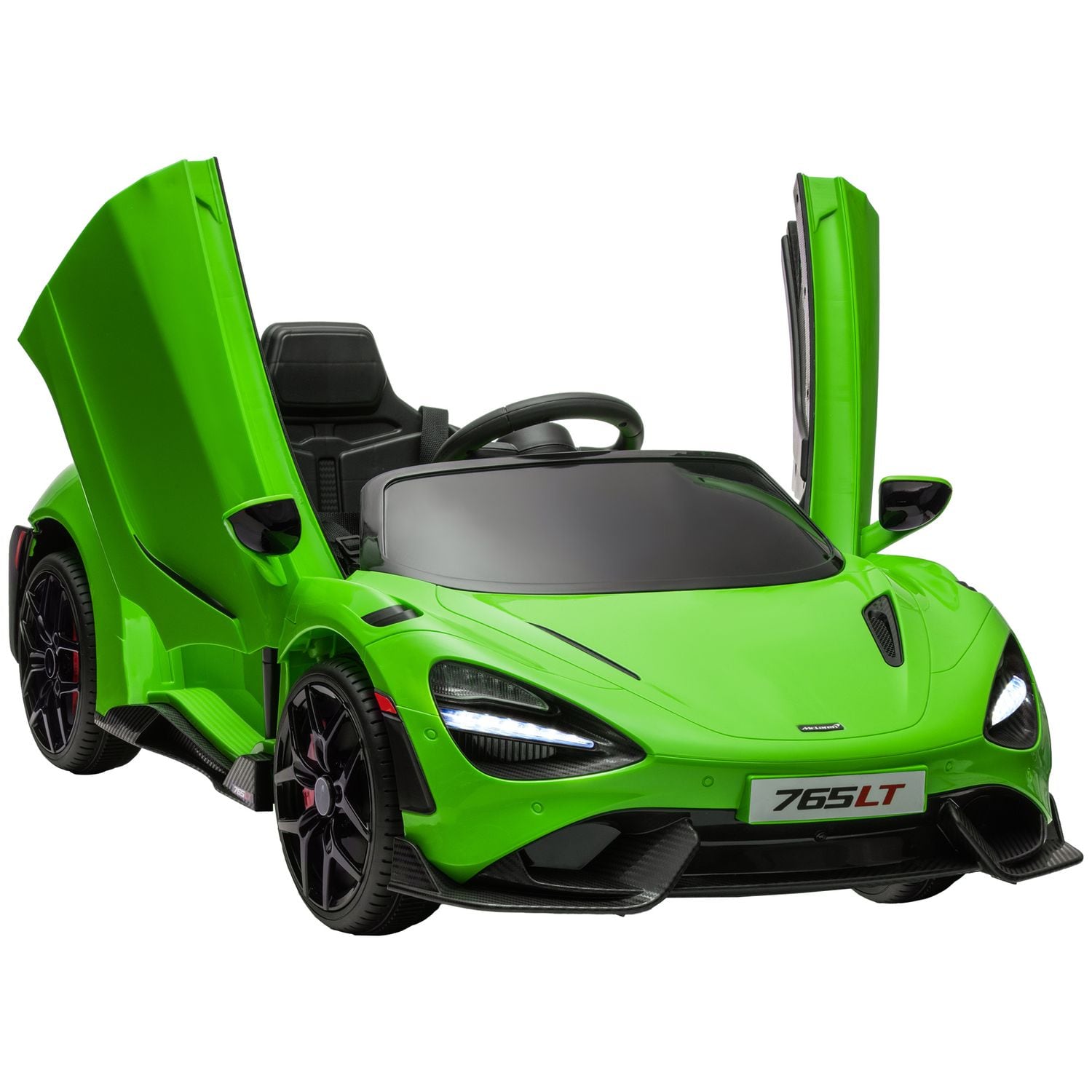 AIYAPLAY McLaren 765LT Licensed 12V Kids Ride on Car with MP3 Music Green - 370-