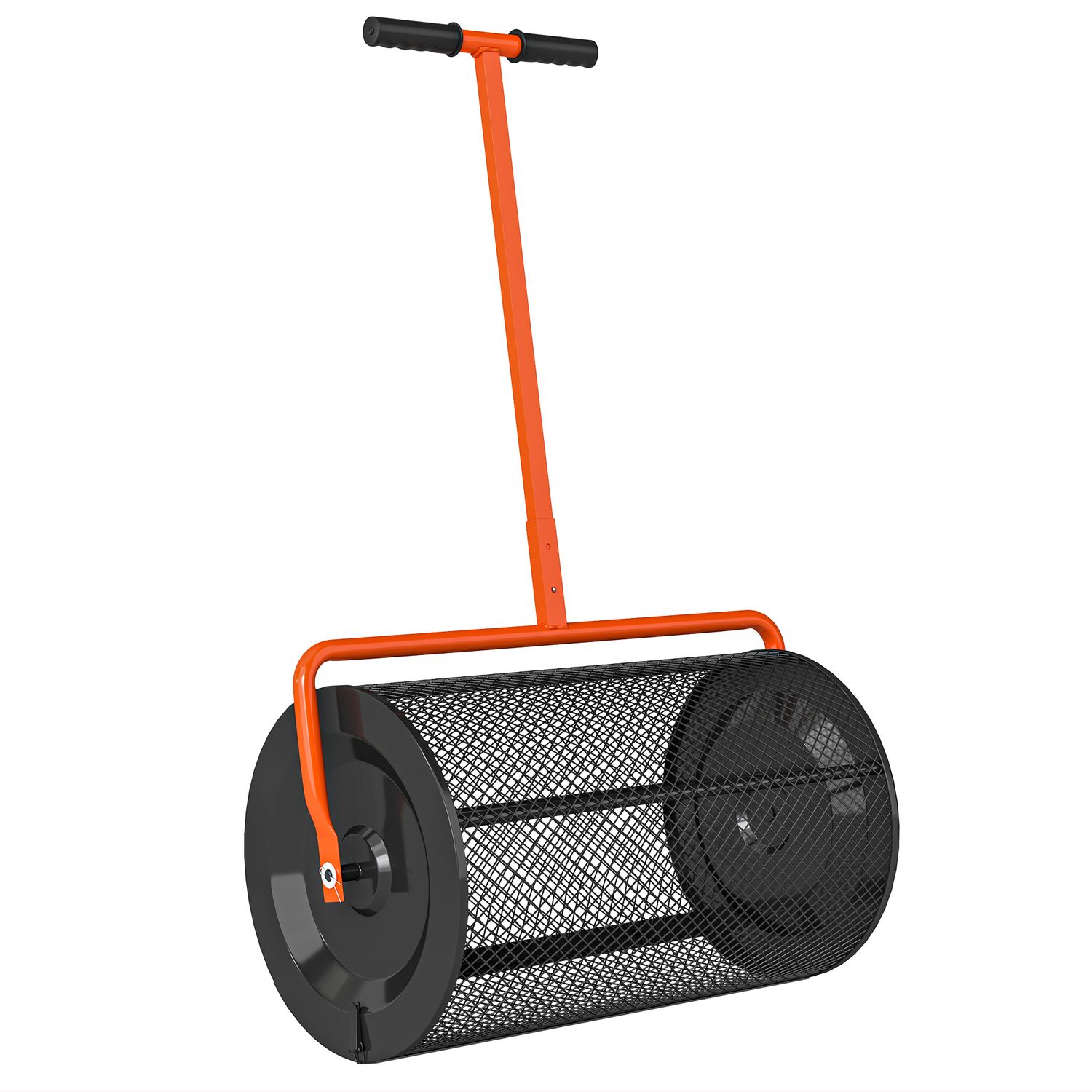 Outsunny Compost Spreader 24in Garden Spreader with Height Adjustable Handle - 8
