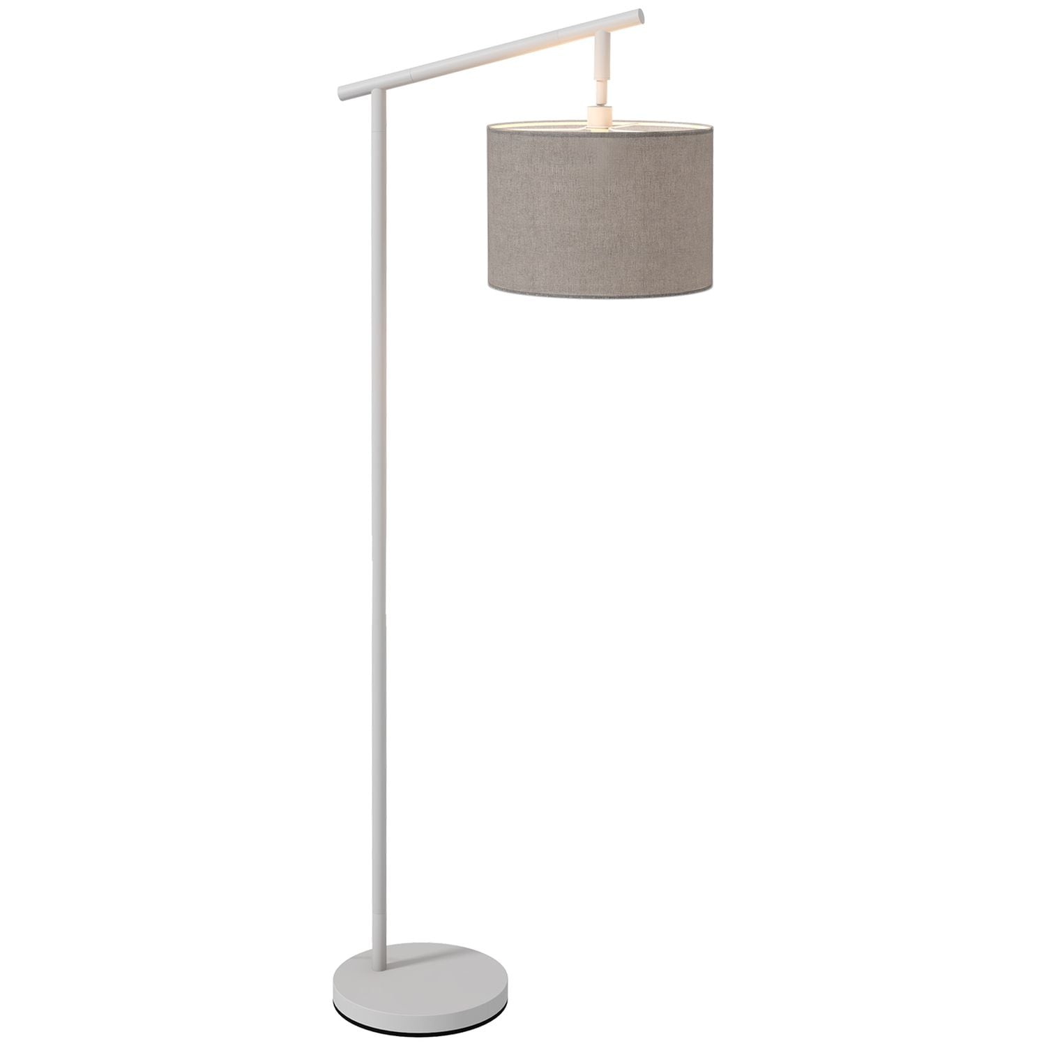 HOMCOM Floor Lamp with 350 Rotating Lampshade LED Bulb Included Grey - B31-463V7