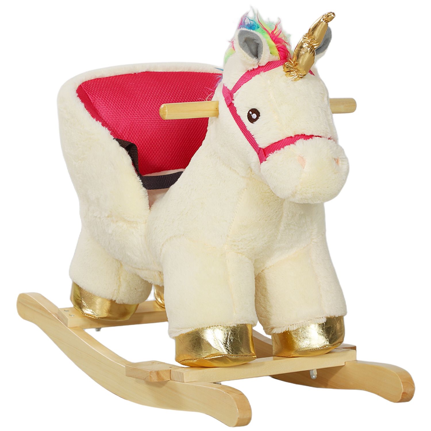 AIYAPLAY Rocking Horse Ride on Unicorn with Realistic Sound for 18-36 Months - 3