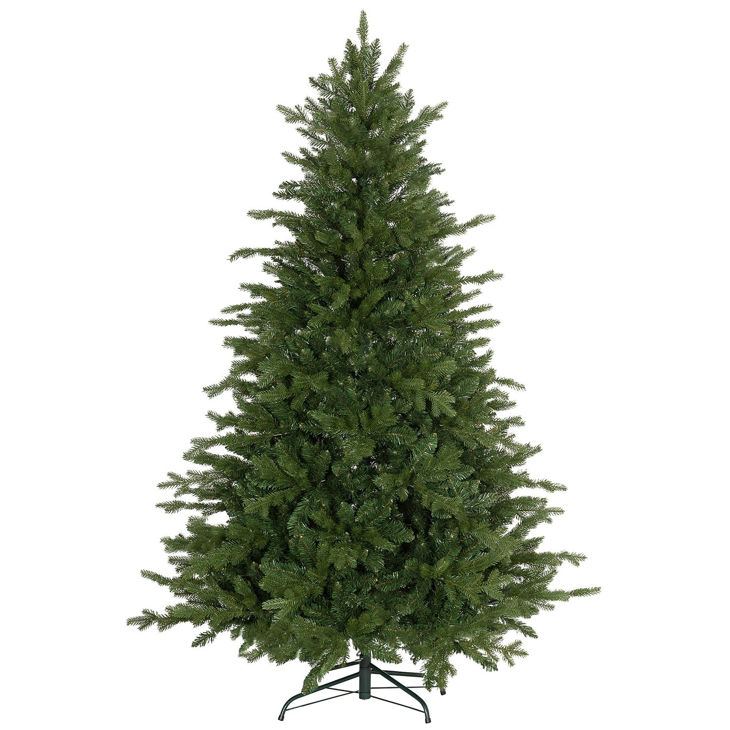 HOMCOM 6 ft Artificial Christmas Tree with Metal Base Hinged Branches - 830-886V