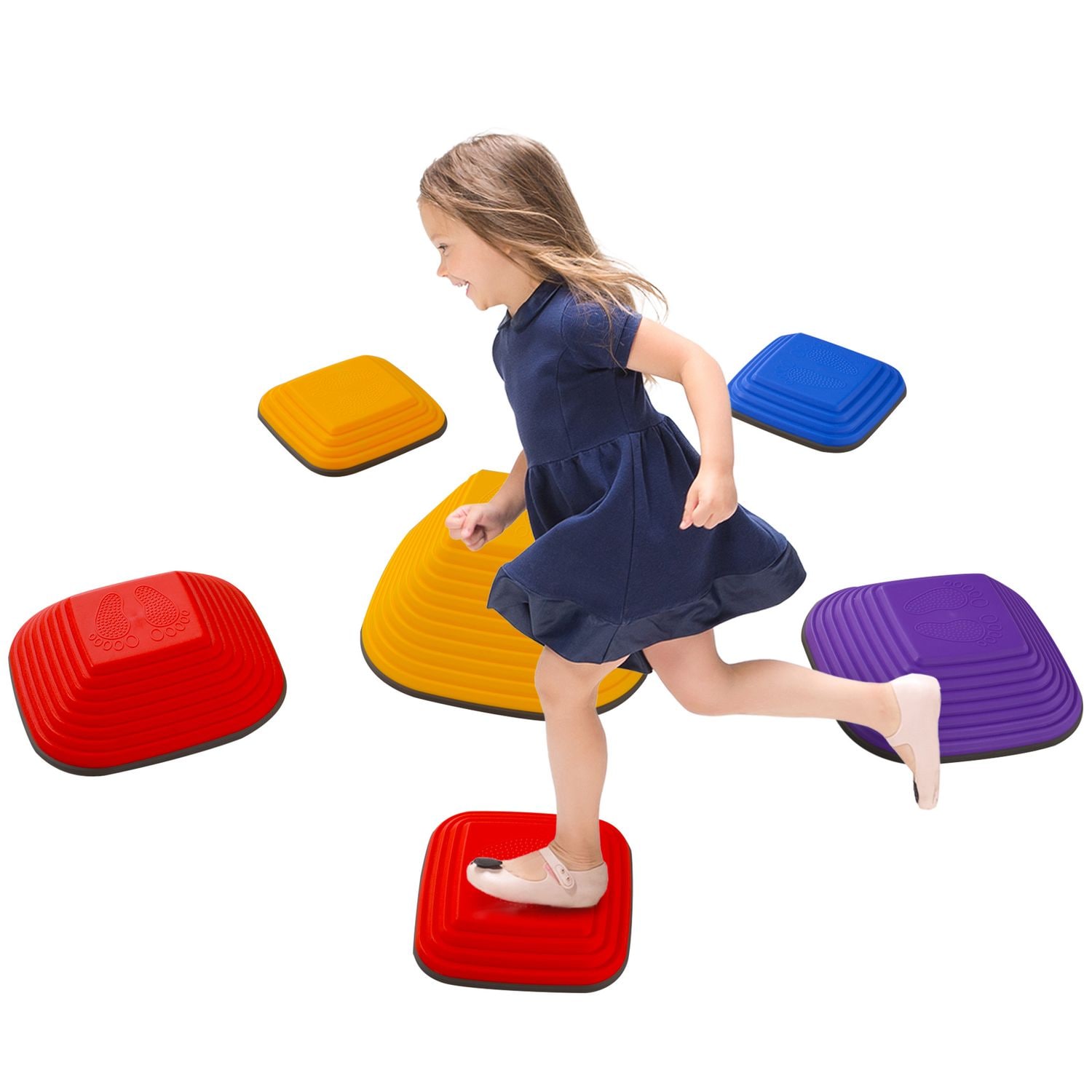AIYAPLAY Balance Stepping Stones 6-Piece Sensory Toy for Ages 3-8 Years - 347-02