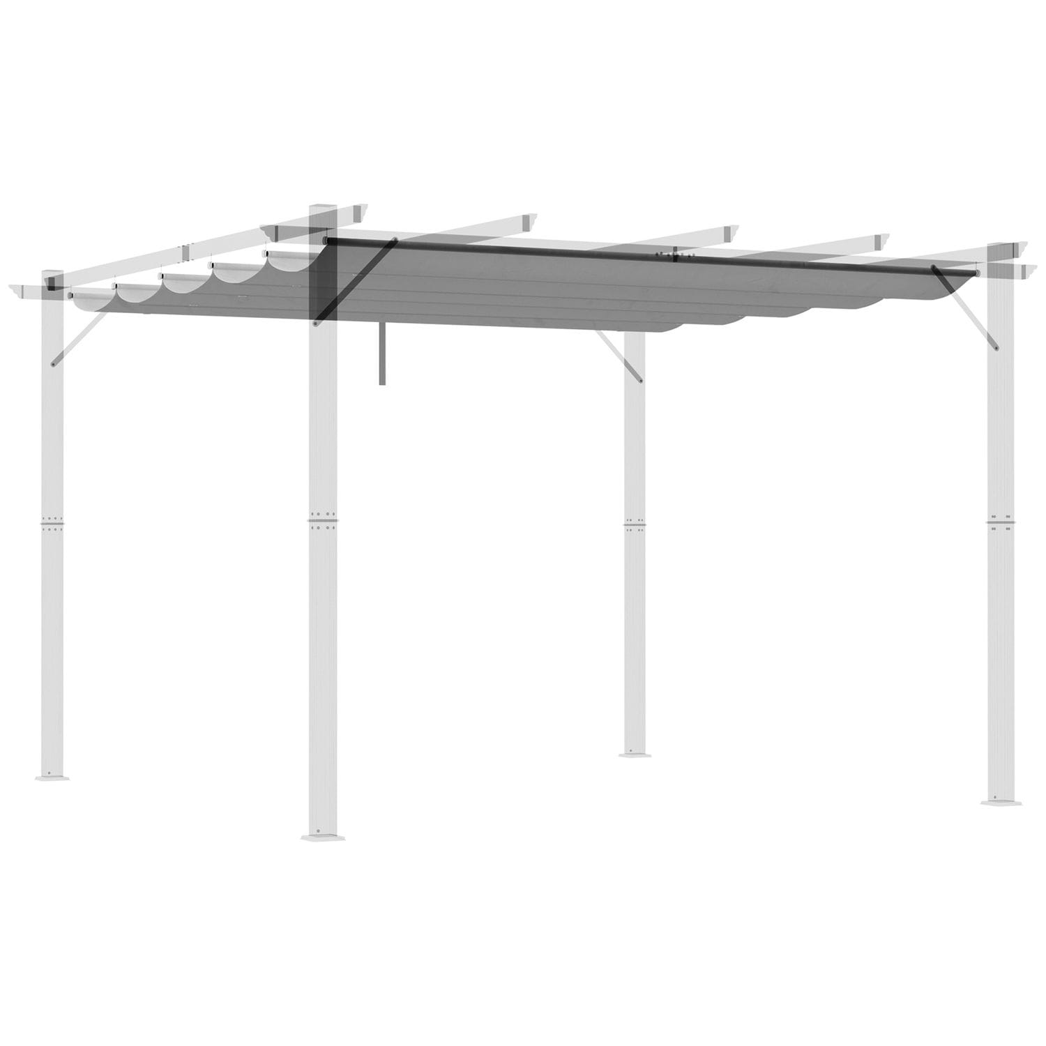 Outsunny Pergola Shade Cover Replacement Canopy for 3 x 3 (m) Pergola - 84C-372V