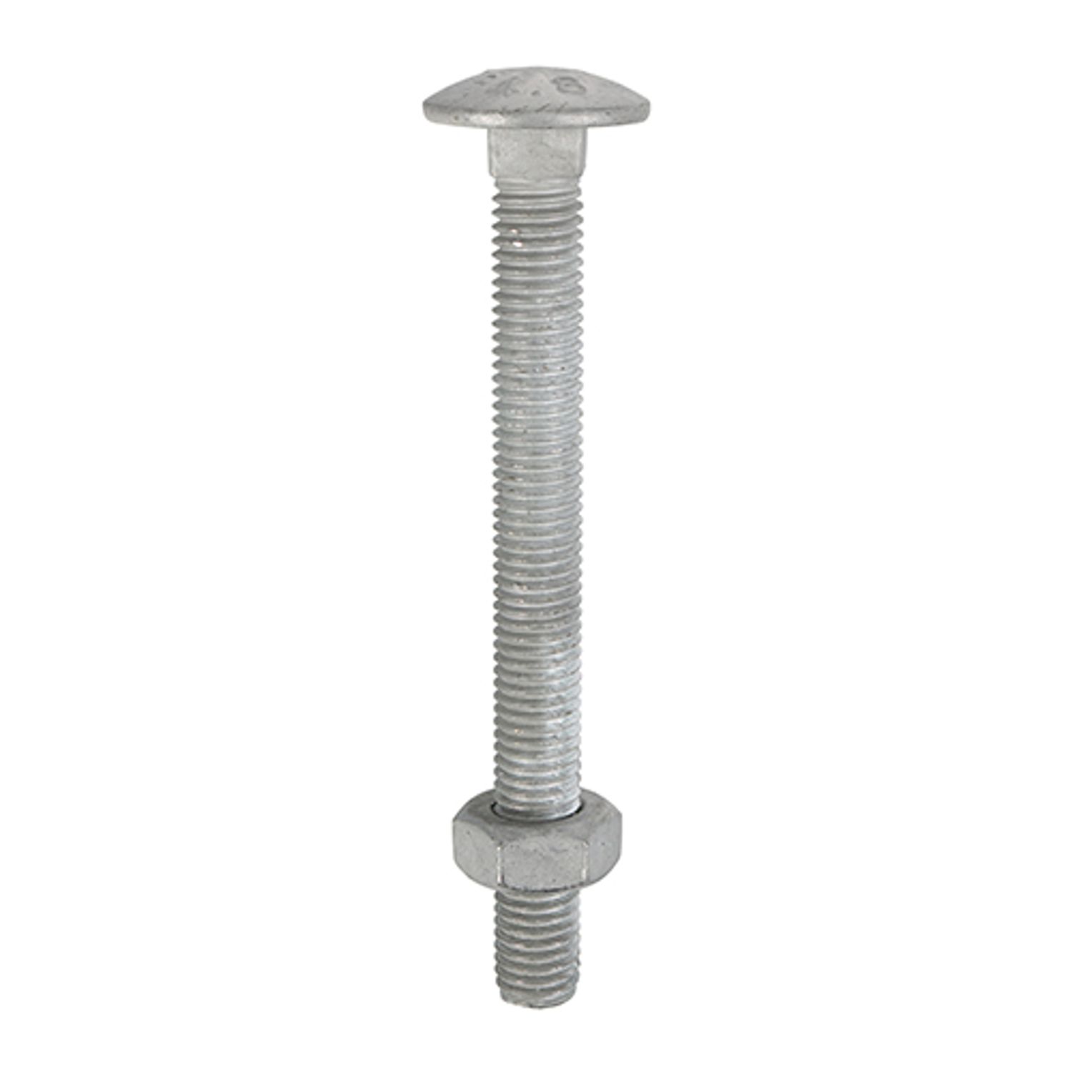 TIMCO Carriage Bolts & Hex Nuts Hot Dipped Galvanised - 12200CBG - Pa- you get 3