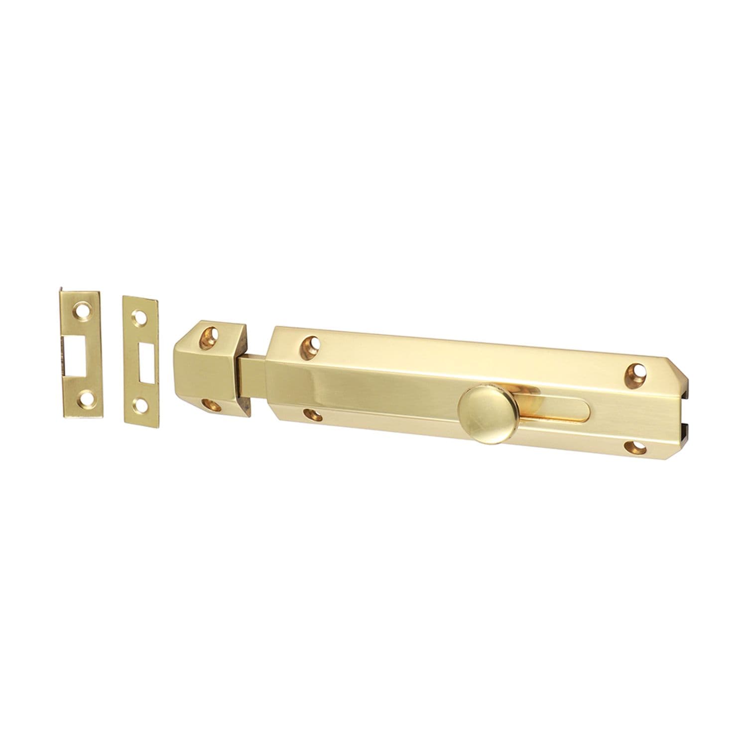 TIMCO Architectural Flat Section Bolt Polished Brass - 200369- you get 2