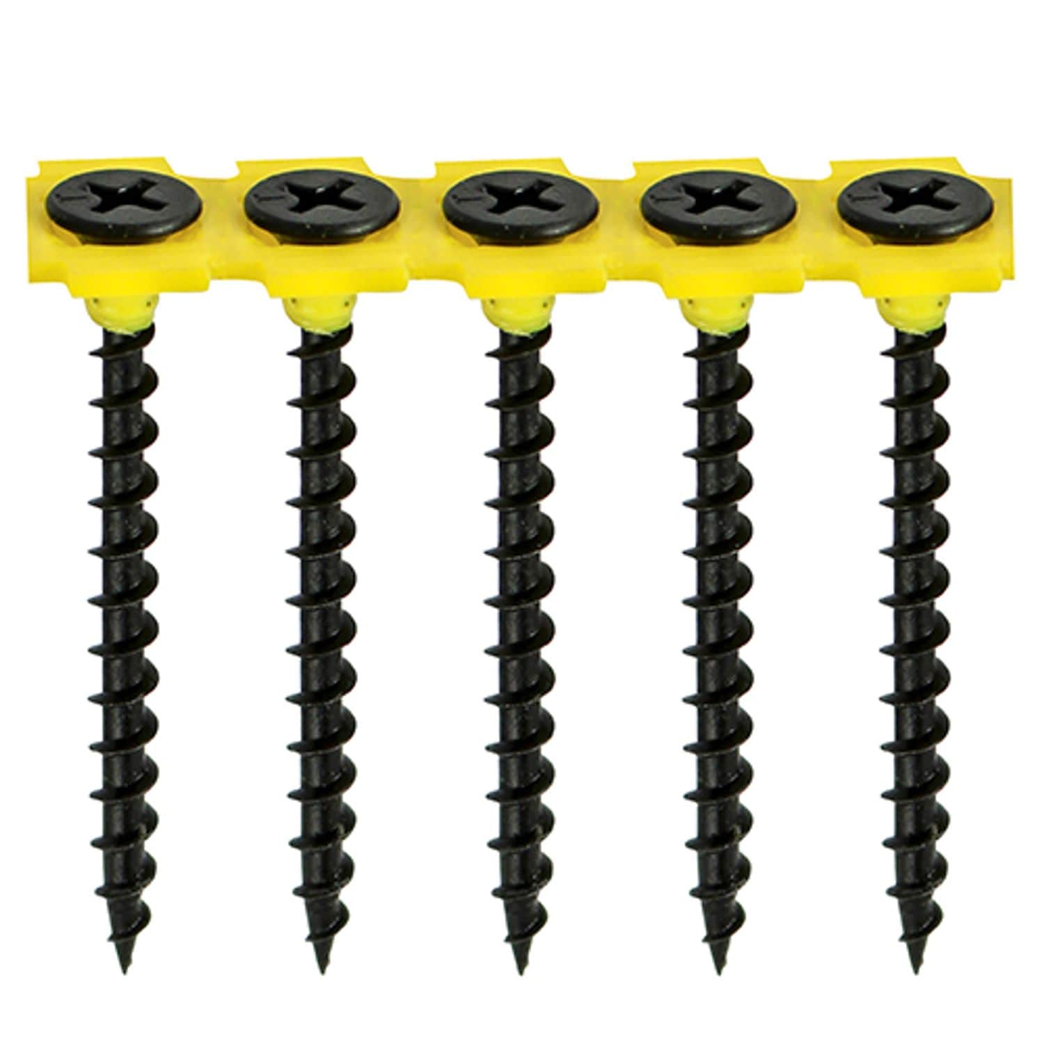 TIMCO Collated Drywall Screws PH Bugle Coarse Thread Black - 00045CDR- you get 2