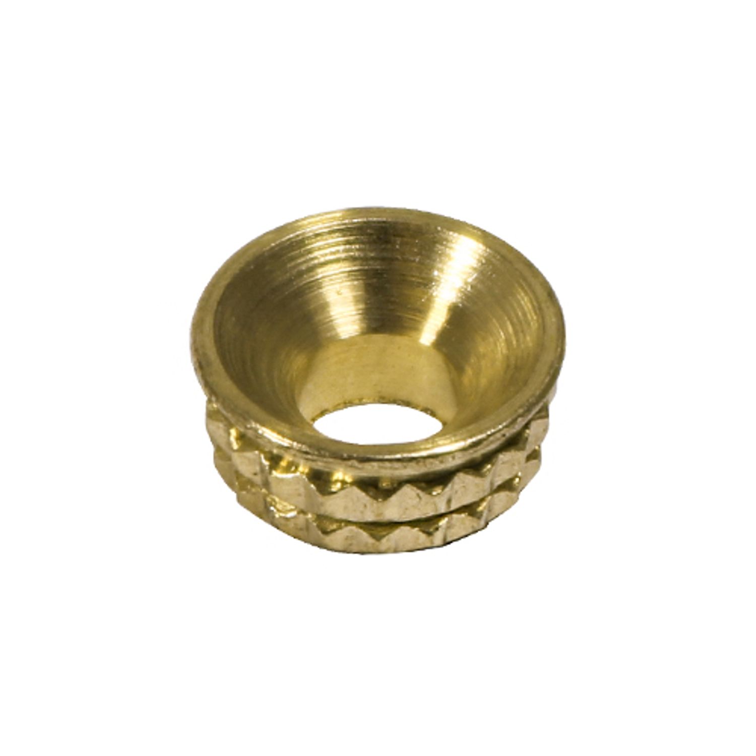 TIMCO Knurled Inset Screw Cups Solid Brass - 725174- you get 5