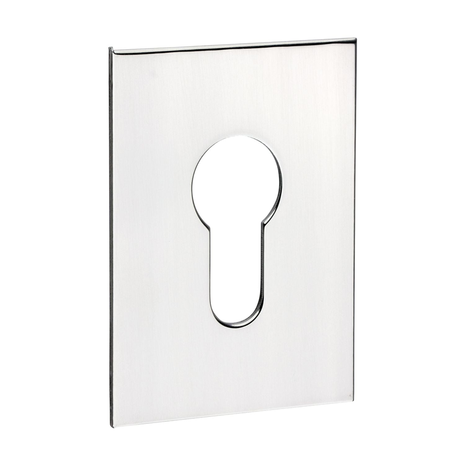 TIMCO Euro Profile Selfadhesive Escutcheon Oblong Polished Stainless - you get 4