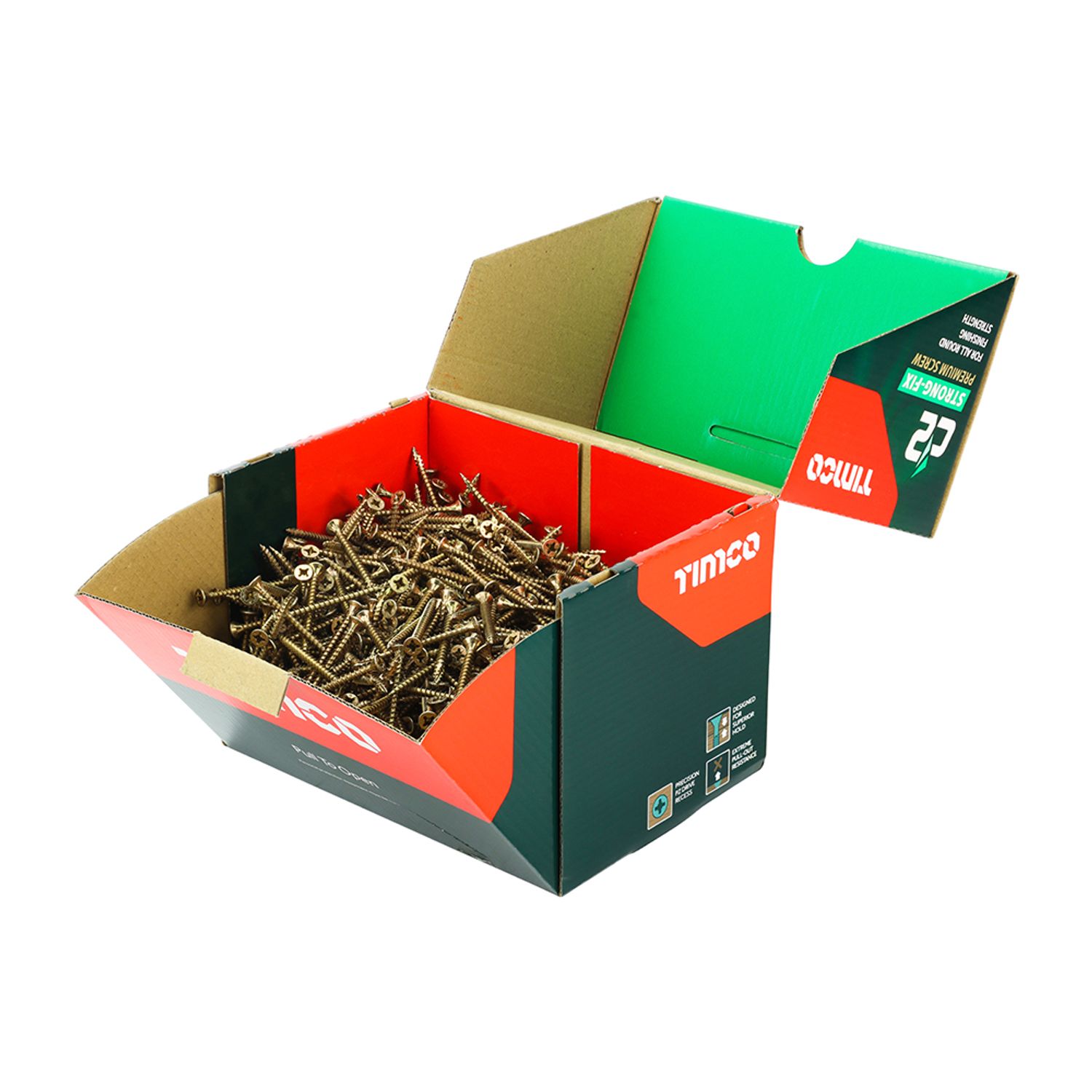 TIMCO C2 Strongfix Pz Double Countersunk Twincut Yellow - 40050C2IND - you get 2