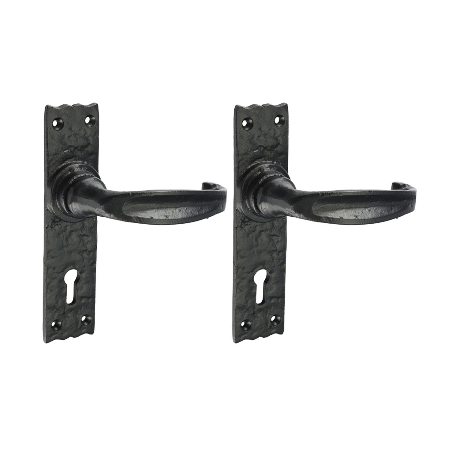 TIMCO Narrow Style Lever Lock Handles Antique Black - 200966- you get 2