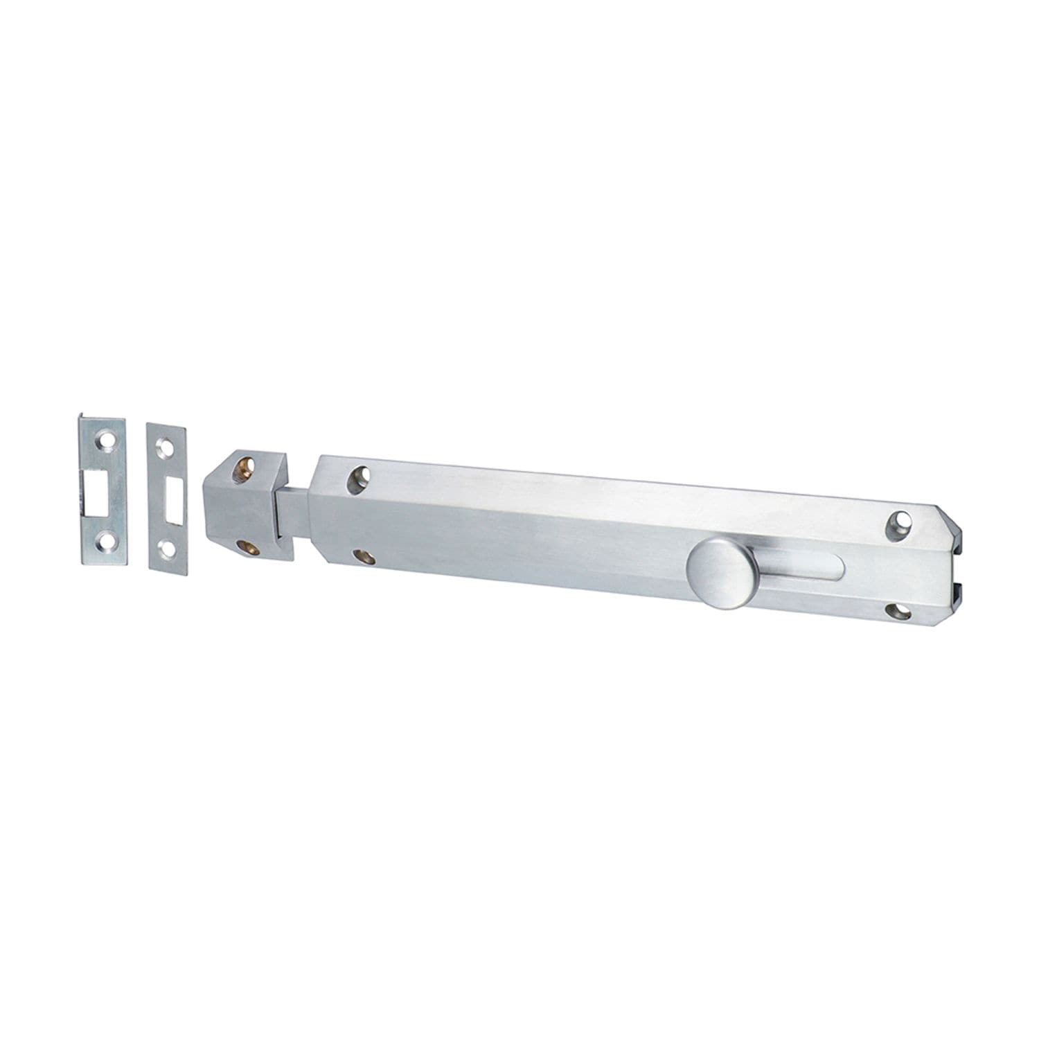 TIMCO Architectural Flat Section Bolt Satin Chrome - 200946P- you get 2