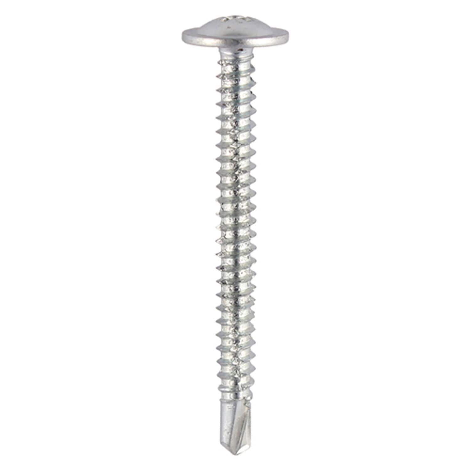 TIMCO Baypole Screws Wafer Flange PH Selfdrilling Point Zinc - 290Z -- you get 3