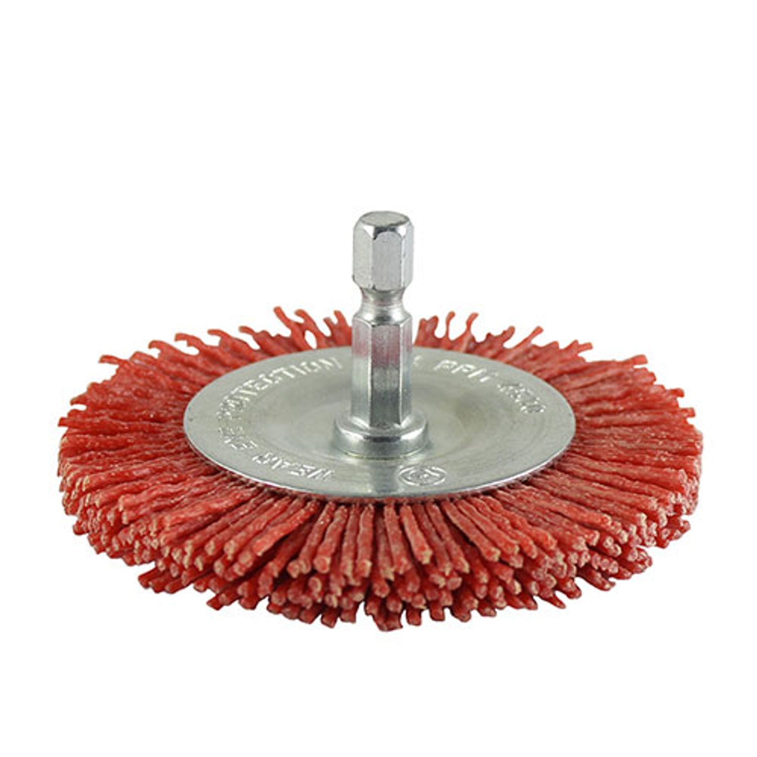TIMCO Drill Wheel Brush Nylon - 75SWN- you get 4