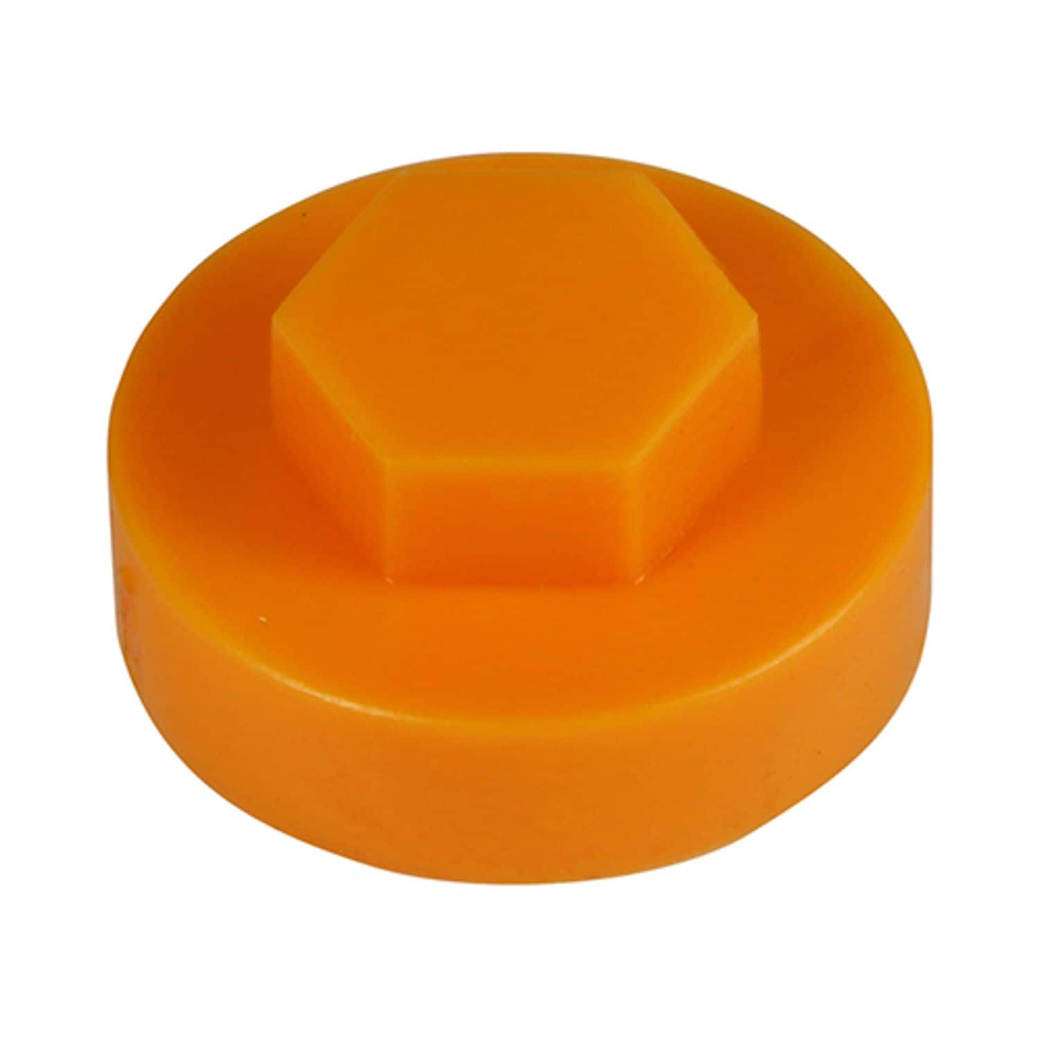TIMCO Hex Head Cover Caps Tangerine - 1906E53CAP - Pack of 1000- you get 2