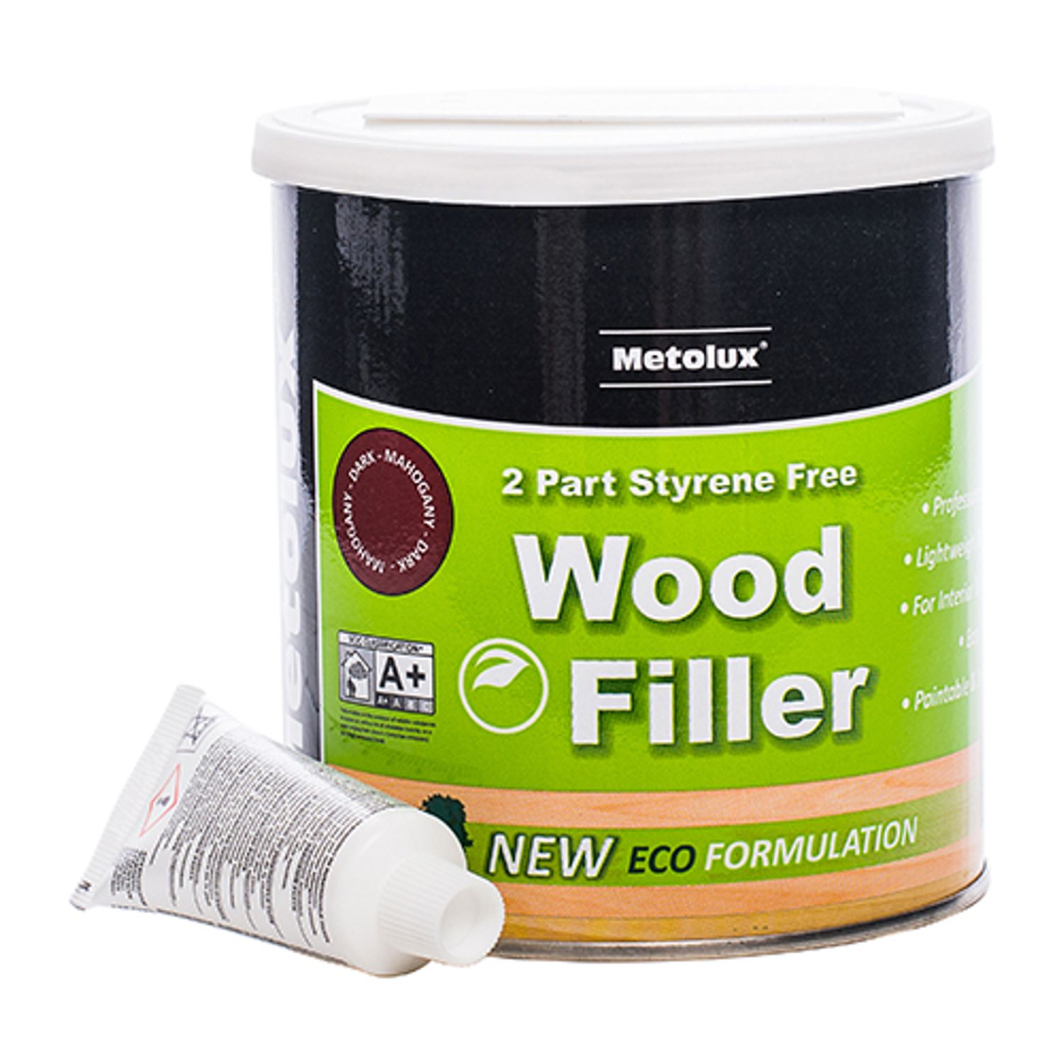 TIMCO Metolux 2 Part Styrene Free Wood Filler White - 65432- you get 2