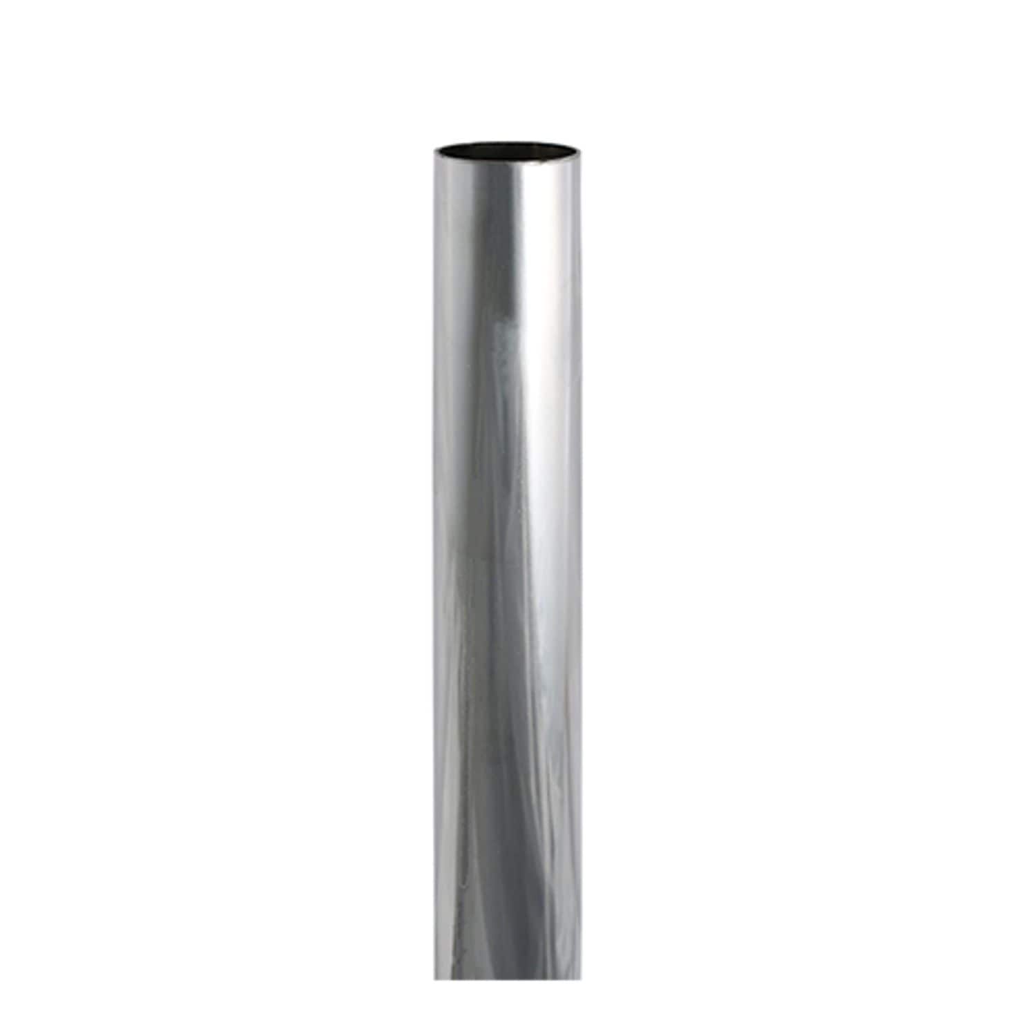 TIMCO Wardrobe Rail Round Polished Chrome - 204121- you get 10