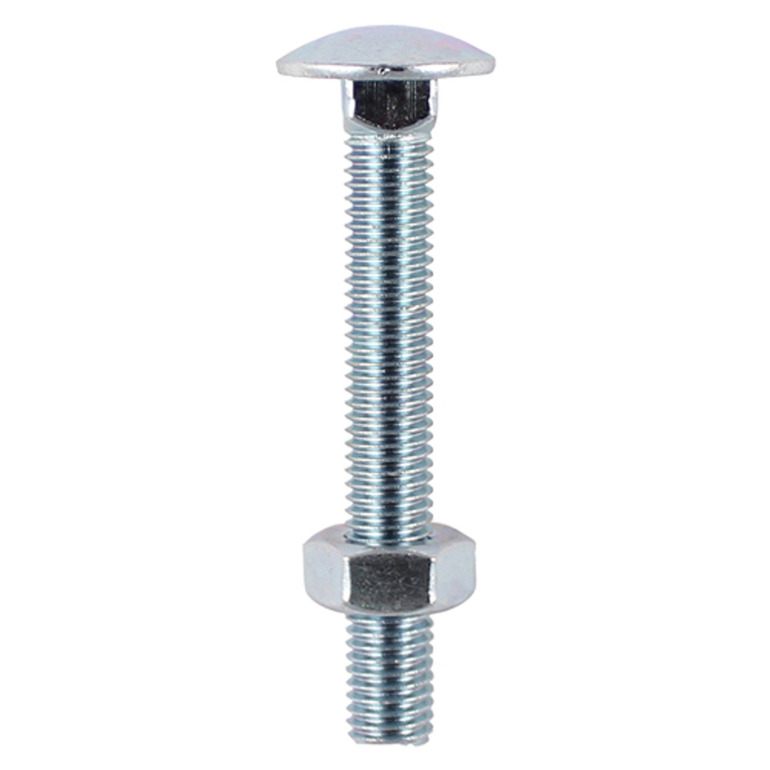 TIMCO Carriage Bolts & Hex Nuts Zinc - 10180CBP - Pack of 2- you get 9