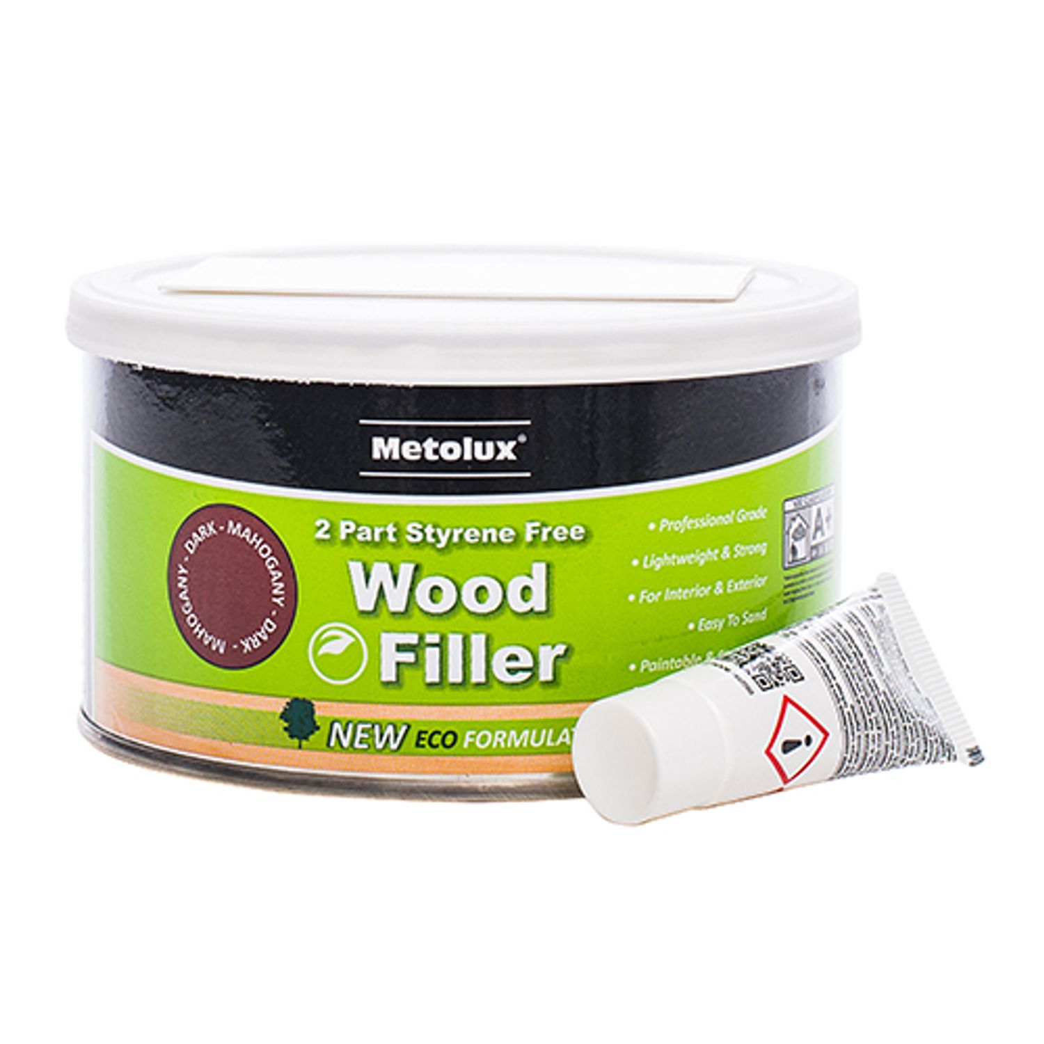 TIMCO Metolux 2 Part Styrene Free Wood Filler Light Oak - 65440- you get 3