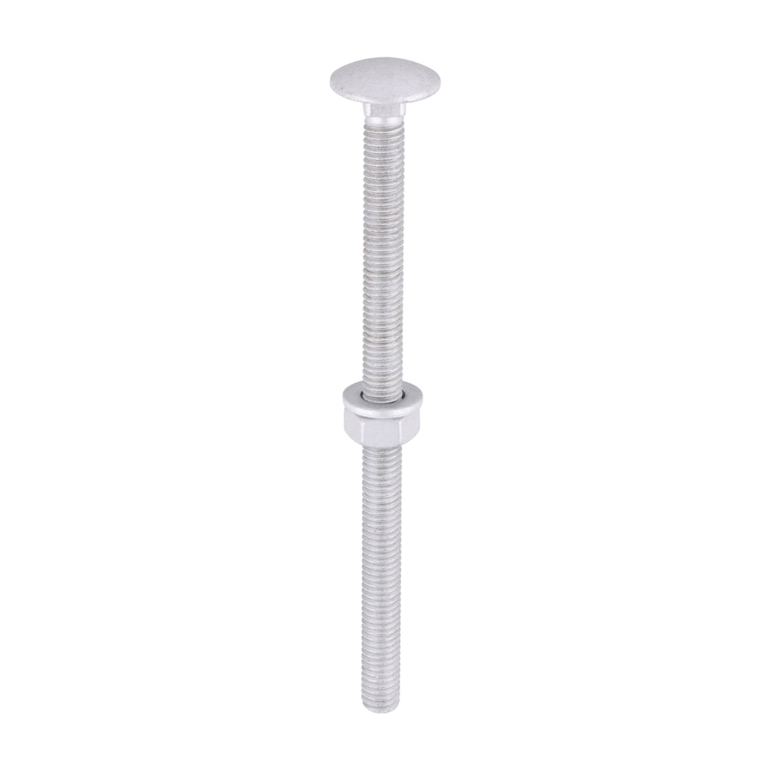 TIMCO Carriage Bolts Hex Nuts & Form A Washers Dome Exterior Silver -- you get 5