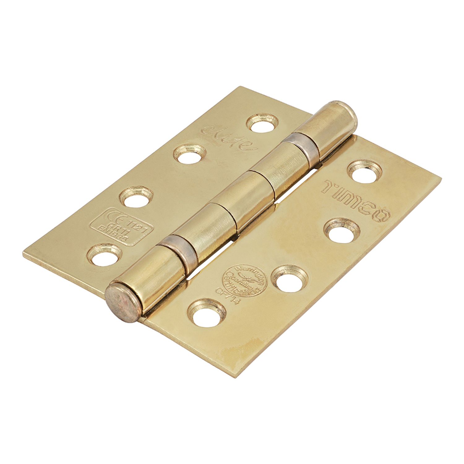 TIMCO Grade 11 Ball Bearing Fire Door Hinges Electro Brass - 334753P - you get 3