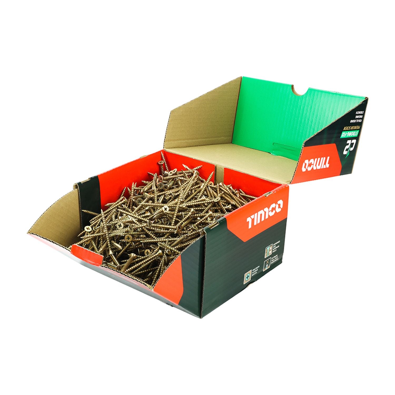 TIMCO C2 Strongfix Pz Double Countersunk Twincut Yellow - 50060C2IND - you get 2