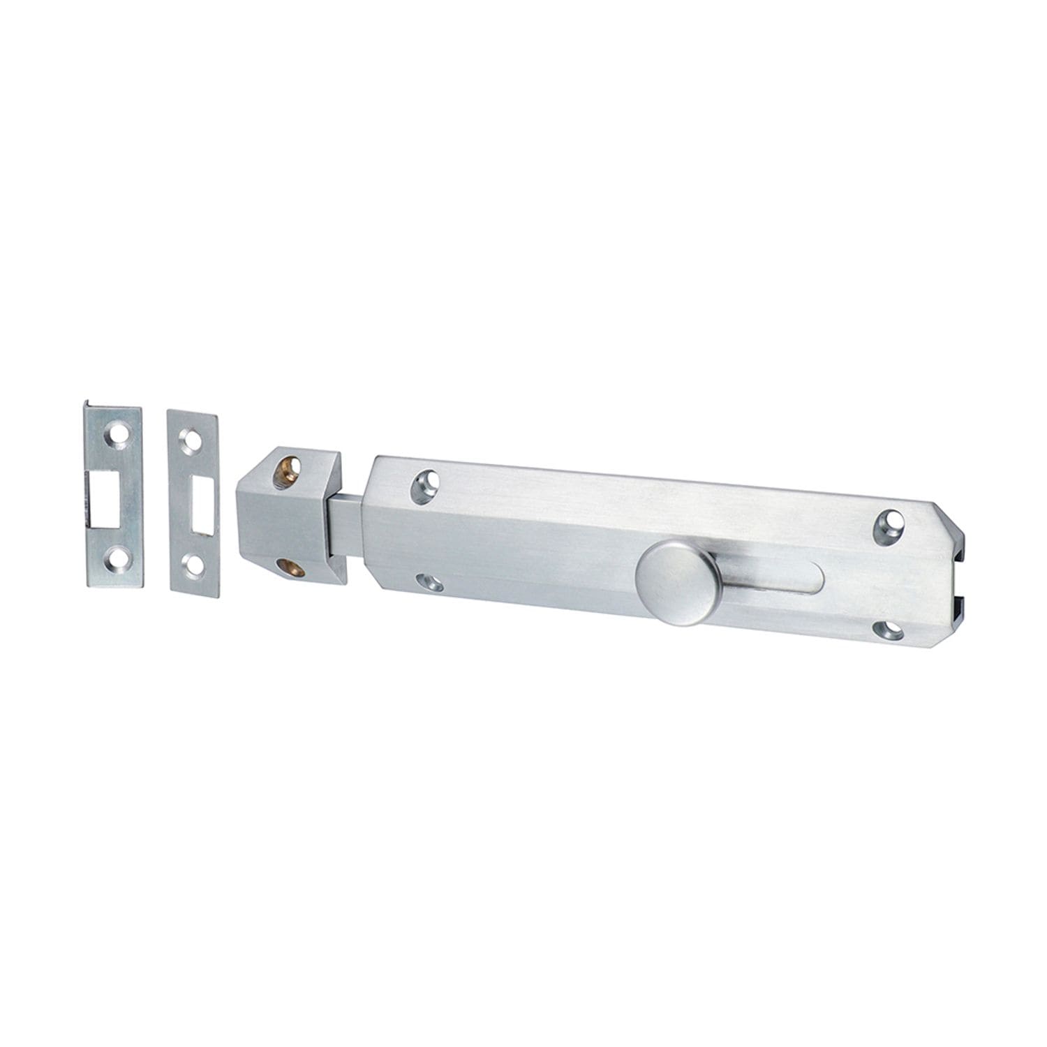 TIMCO Architectural Flat Section Bolt Satin Chrome - 200222P- you get 2