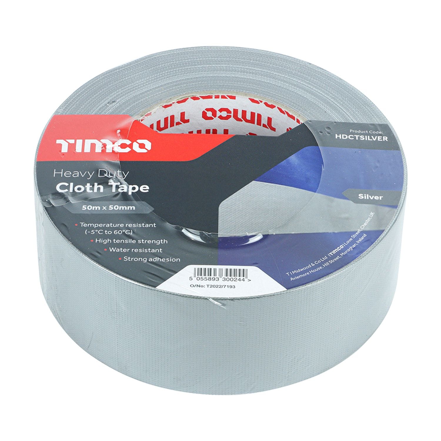 TIMCO Heavy Duty Cloth Tape Silver - HDCTSILVER- you get 3